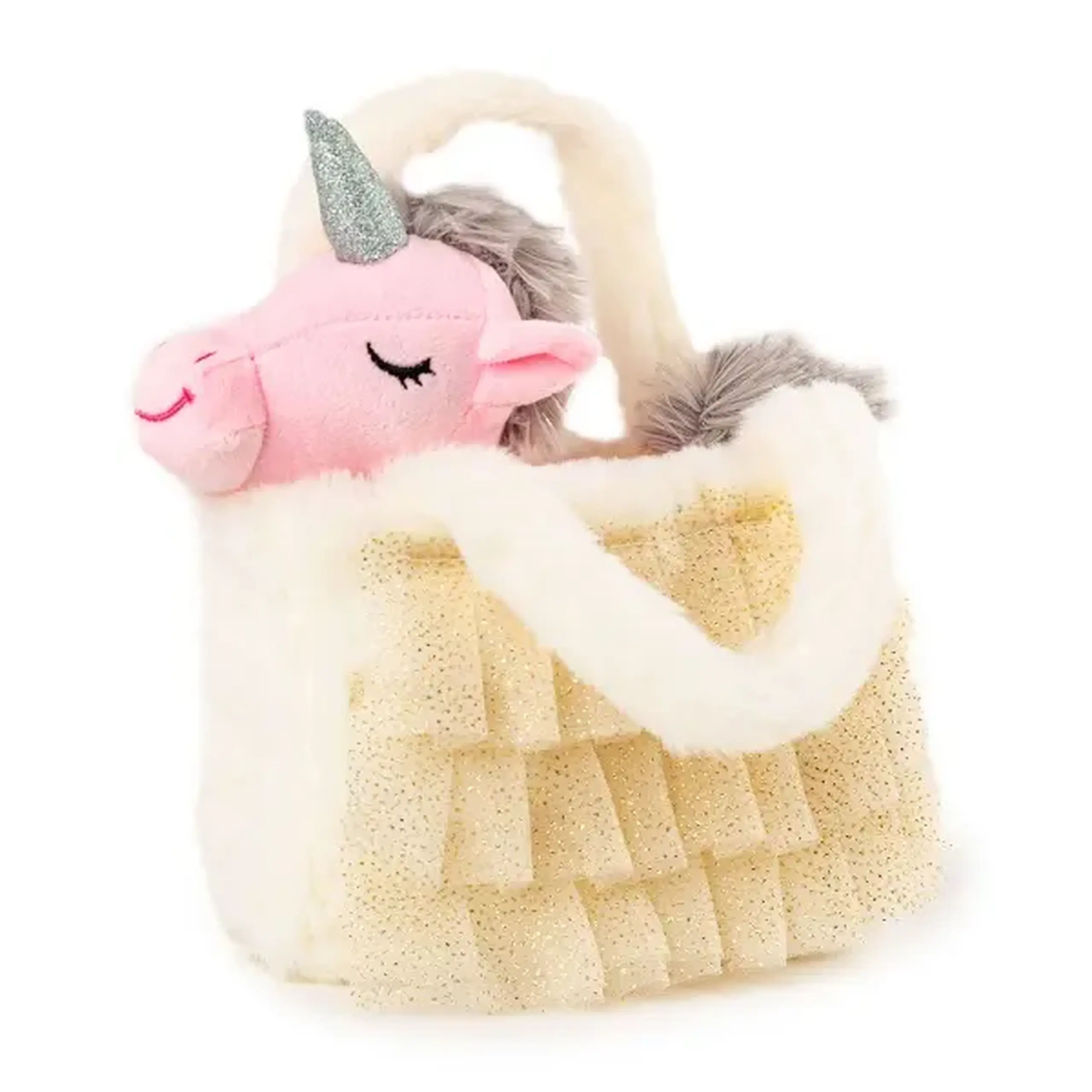 Jucarie moale Unicorn оn geanta Asortiment 24 cm - 0.117 kg
