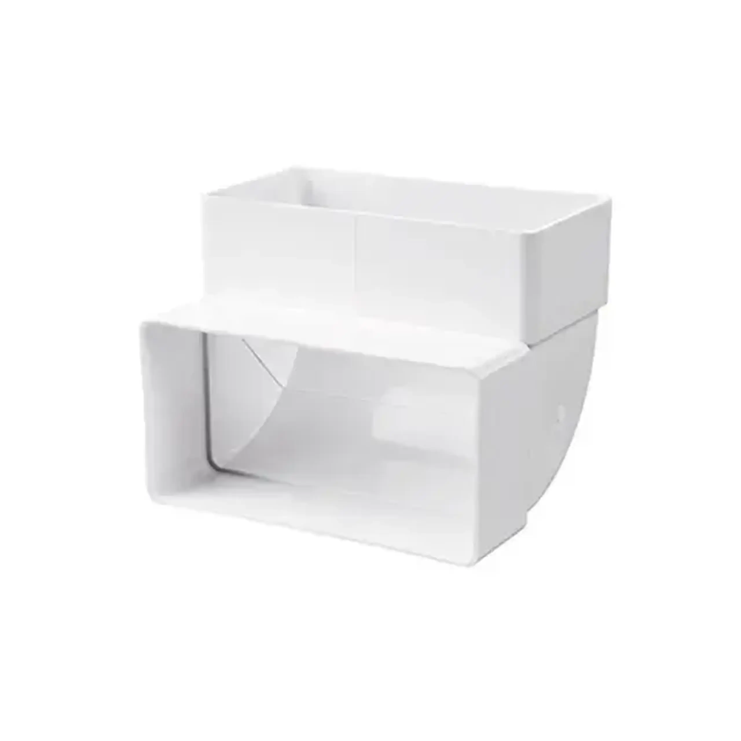 Conector de aeroduct Vents 5252 55 x 110 mm plastic alb