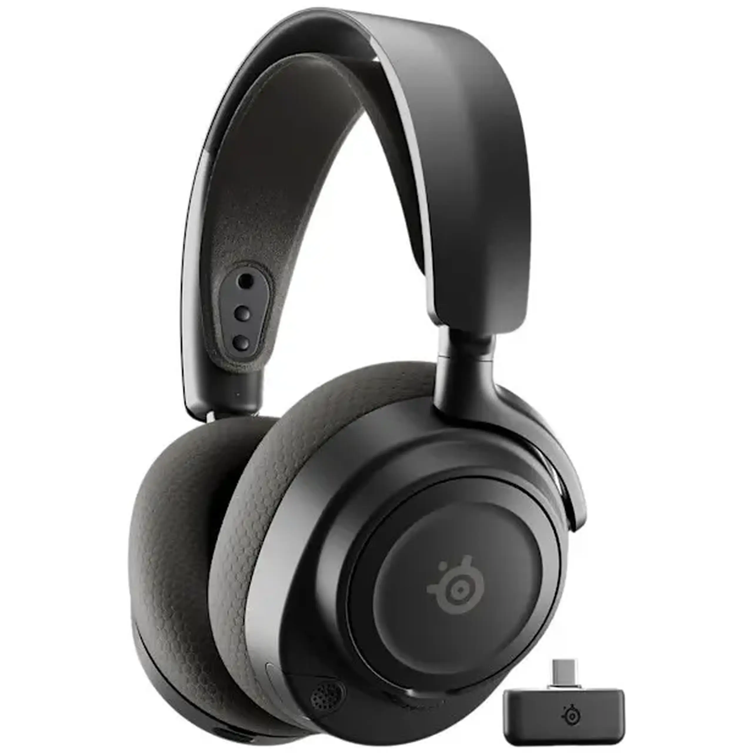Casti Gaming Wireless SteelSeries Arctis Nova 7 Gen 2, multiplatforma, autonomie pana la 50 ore, fast charge, negru