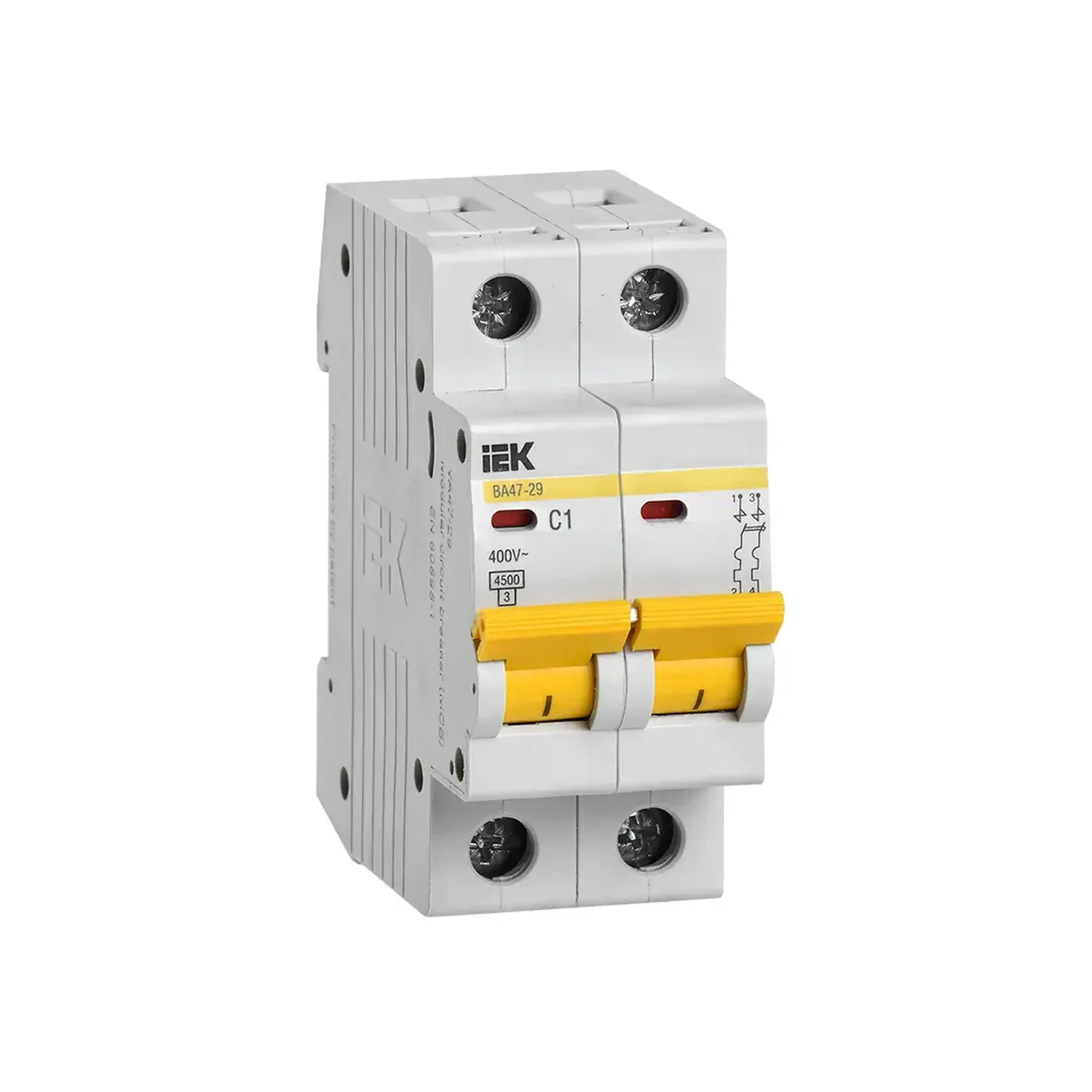 Întreruptor automat VA47-29M 2P 1 A 230/400 V C IEK