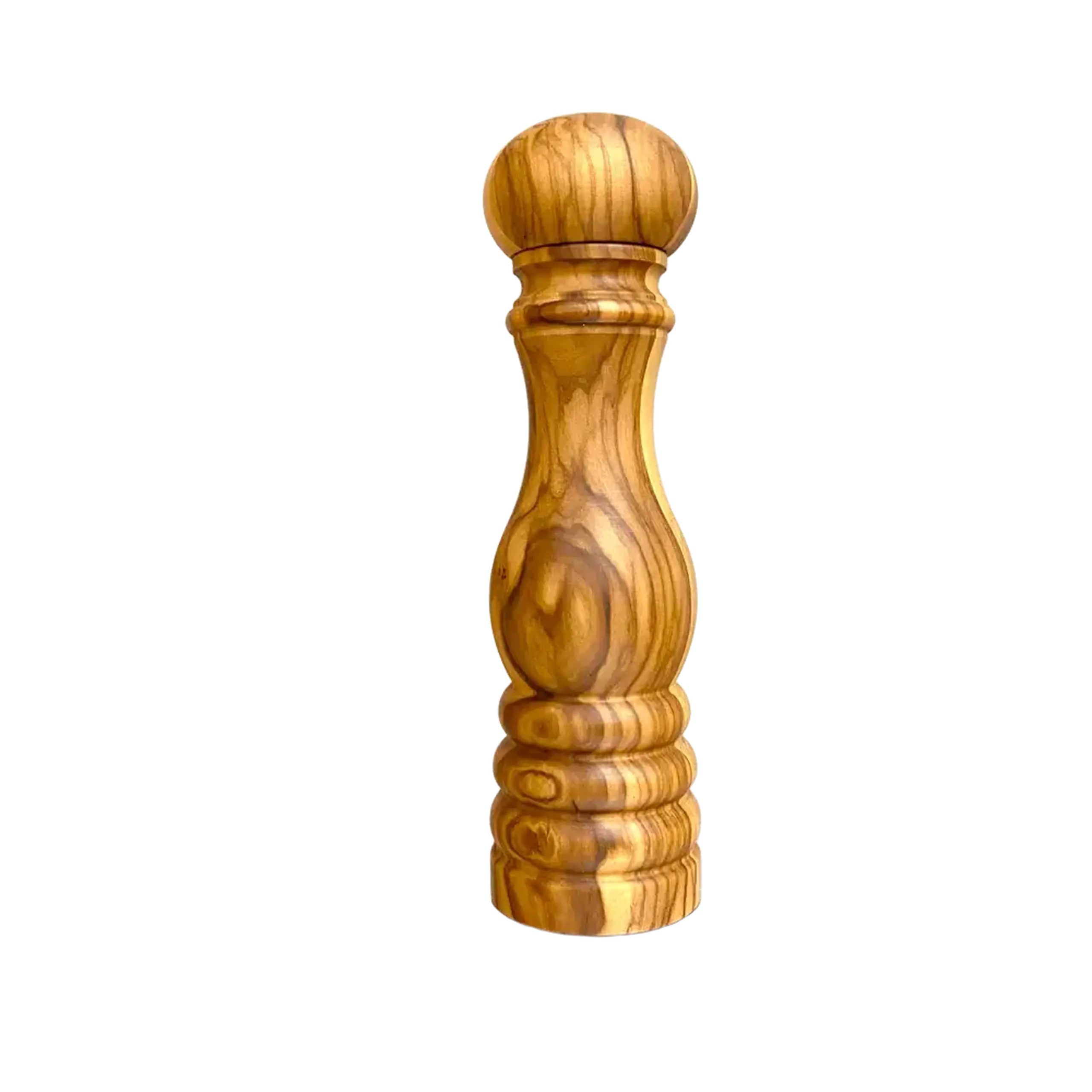 Rașniță din lemn de măslin pentru sare și piper, 21 cm