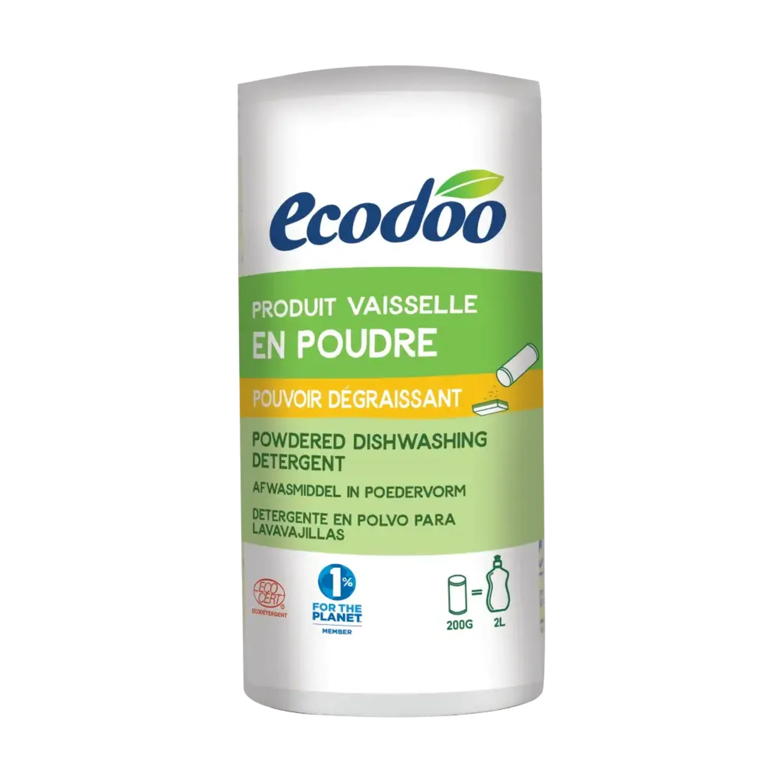 Detergent Eco de Vase Pudră Ultraconcentrat Ecodoo, 200 g