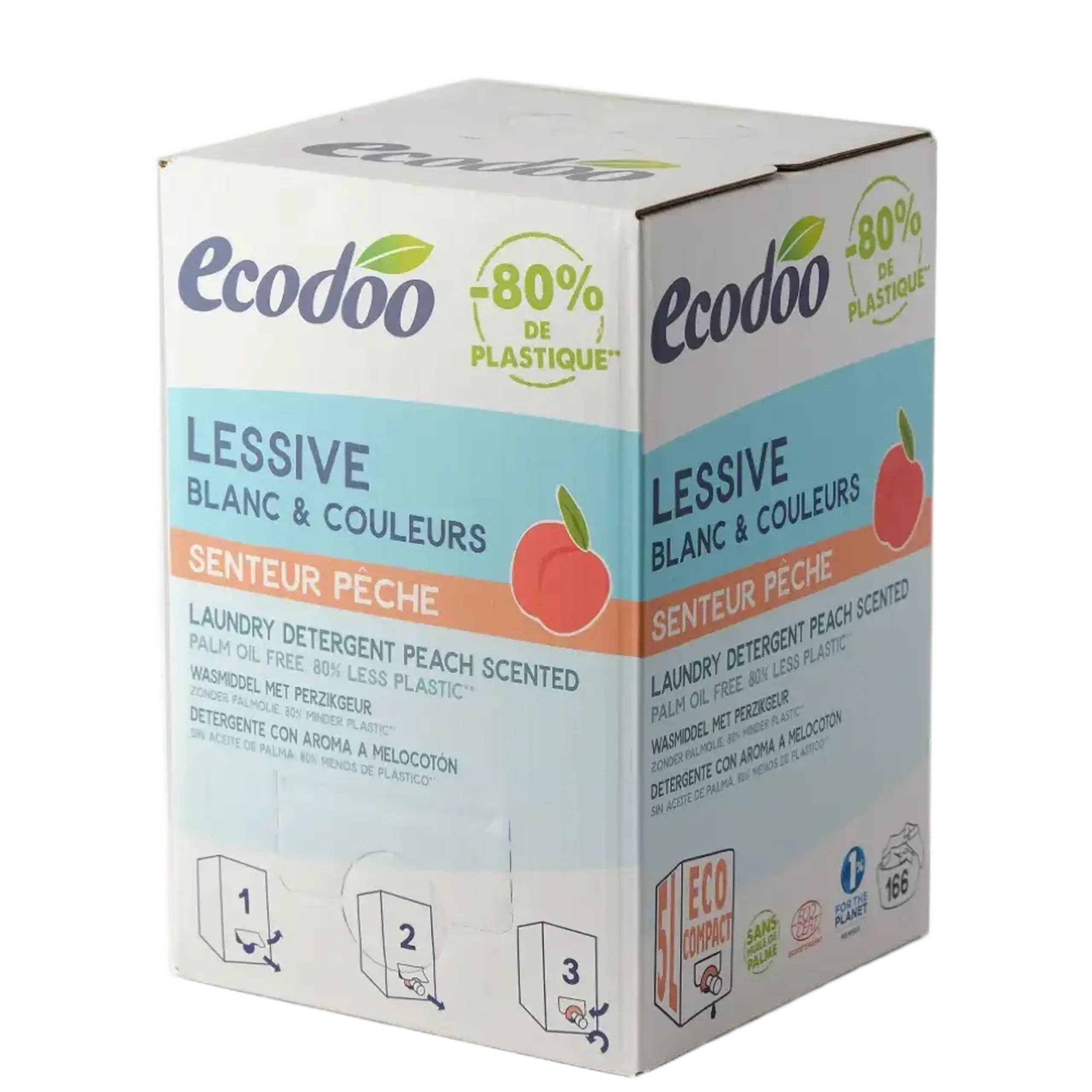 Detergent Eco, pentru Rufe cu aroma de persici 5 L