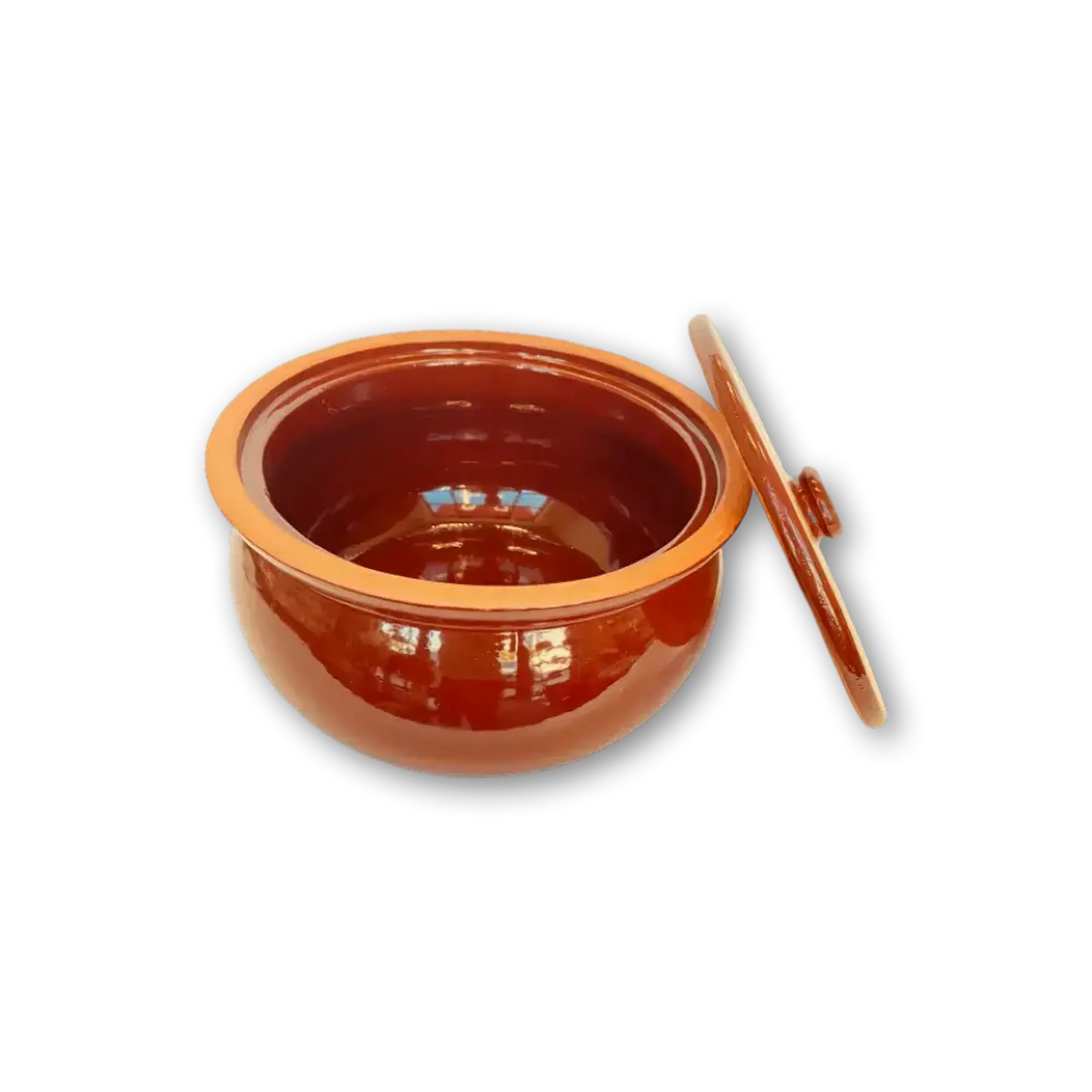 Oală din ceramică glazurată pentru cuptor, 1.8L