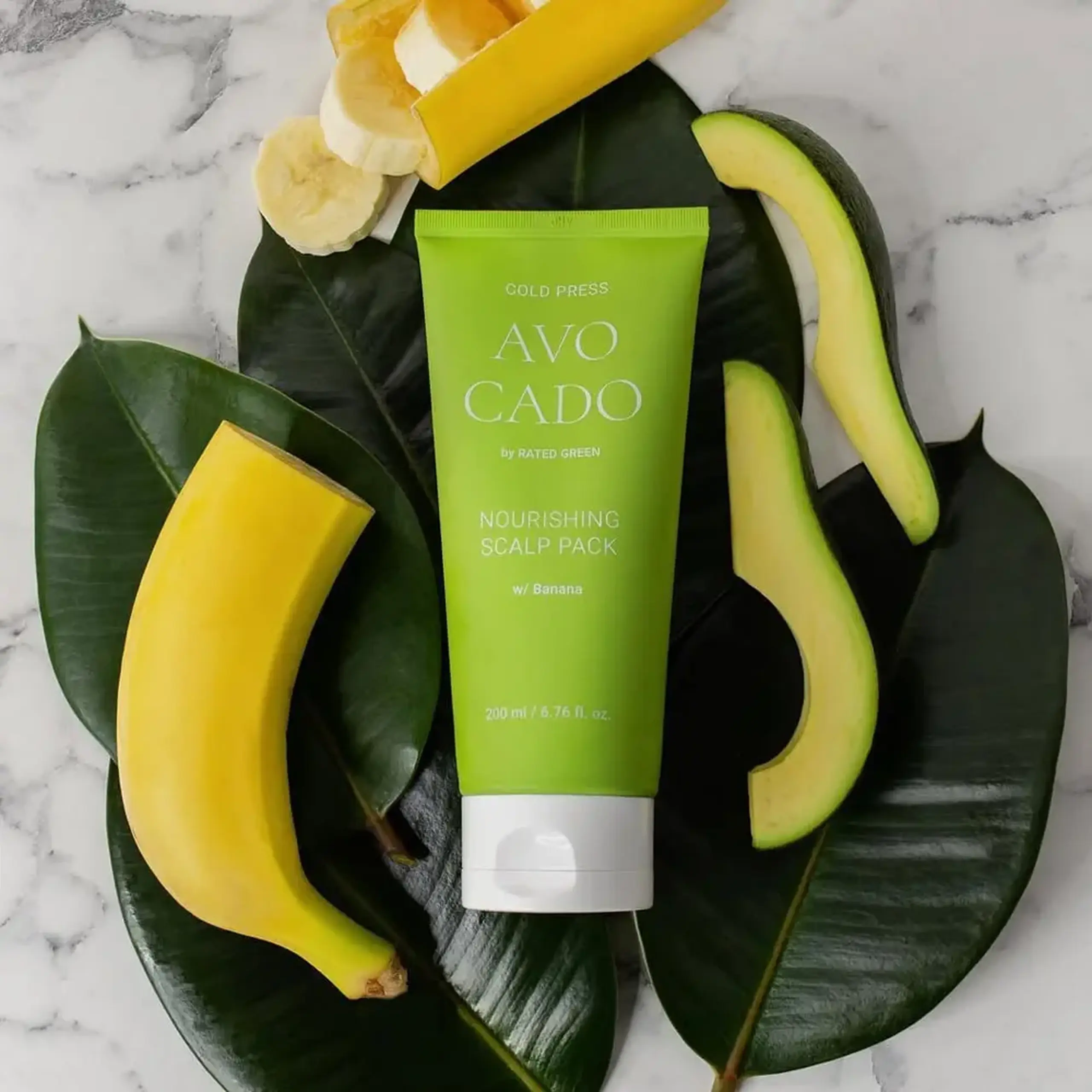 Mască hrănitoare pentru scalp Rated Green Cold Press Avocado Nourishing Scalp Pack w/Banana 200 ml