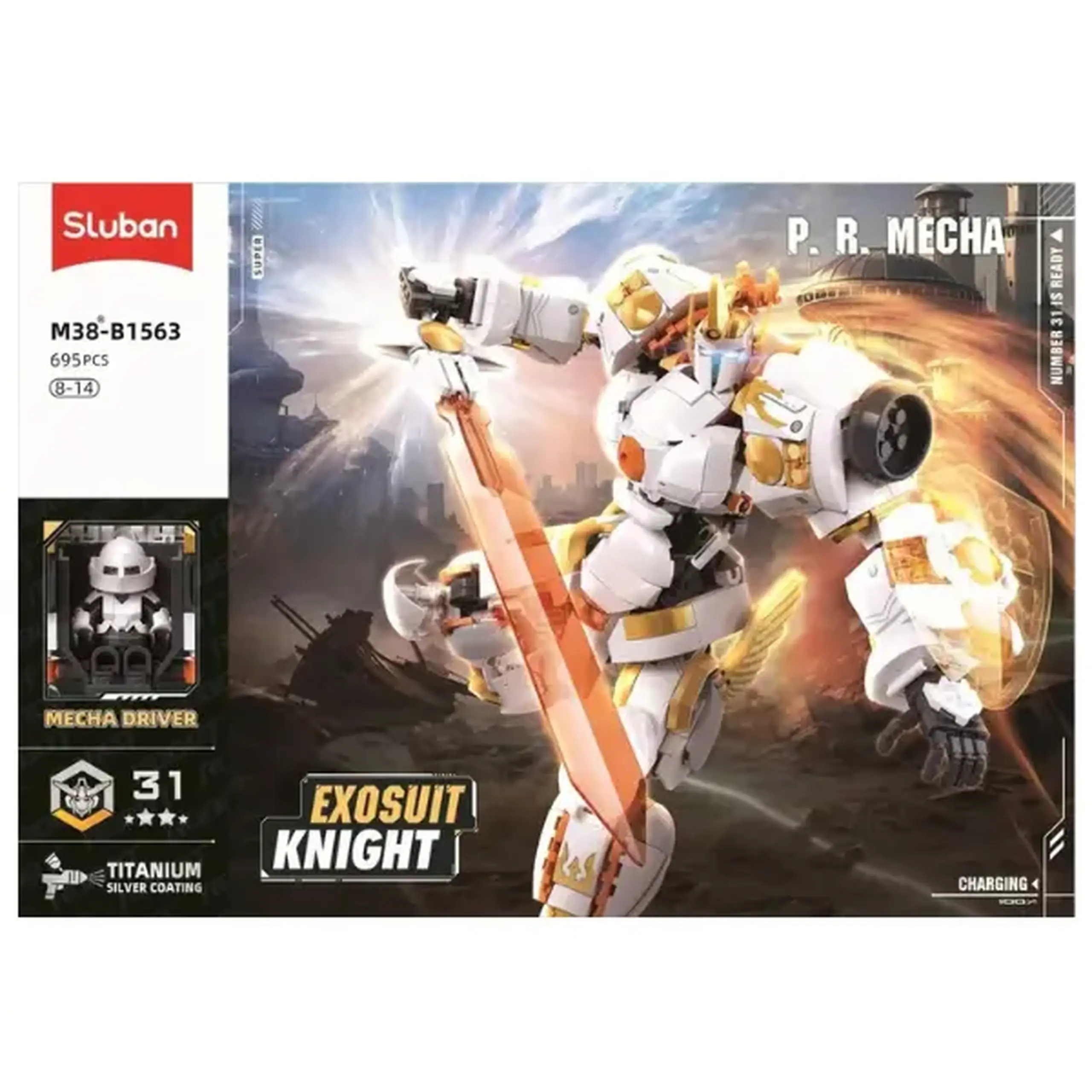 Constructor „Mech samurai de luptă”, 695 elem.