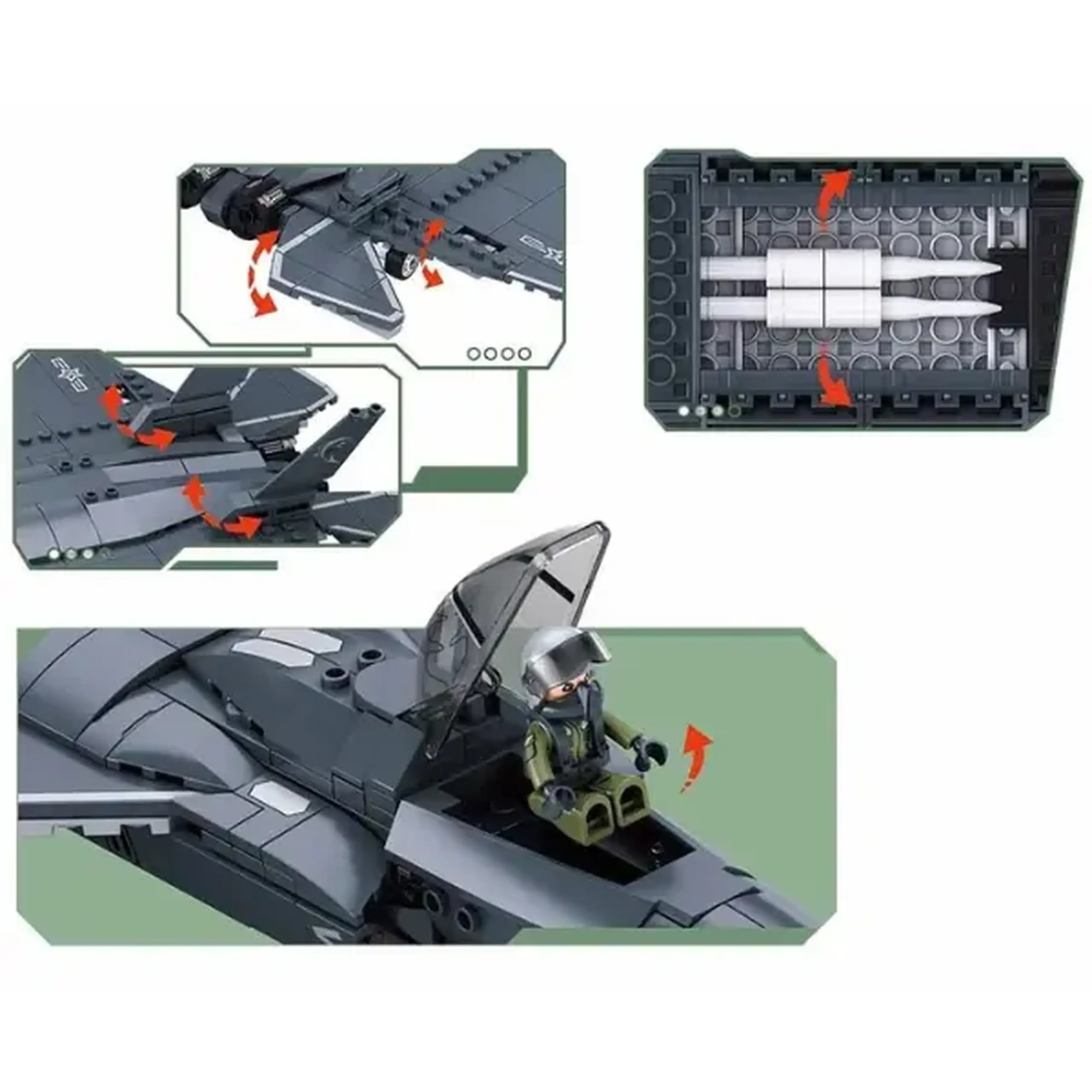 Constructor „Avion de luptă J35”, 335 elem.