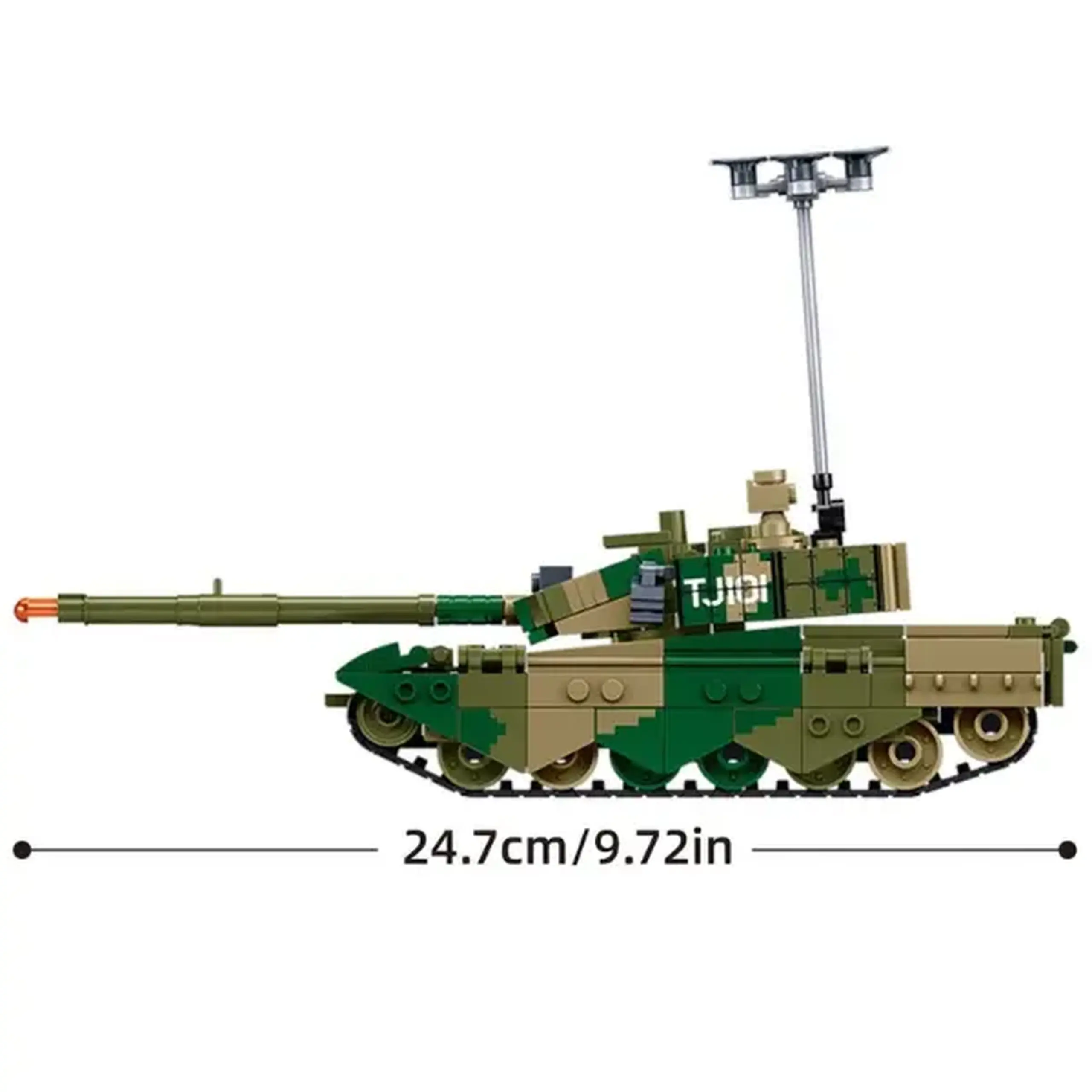 Set de construcție „Tanc de luptă ZTZ-99AS”, scara 1:45, 391 elem.