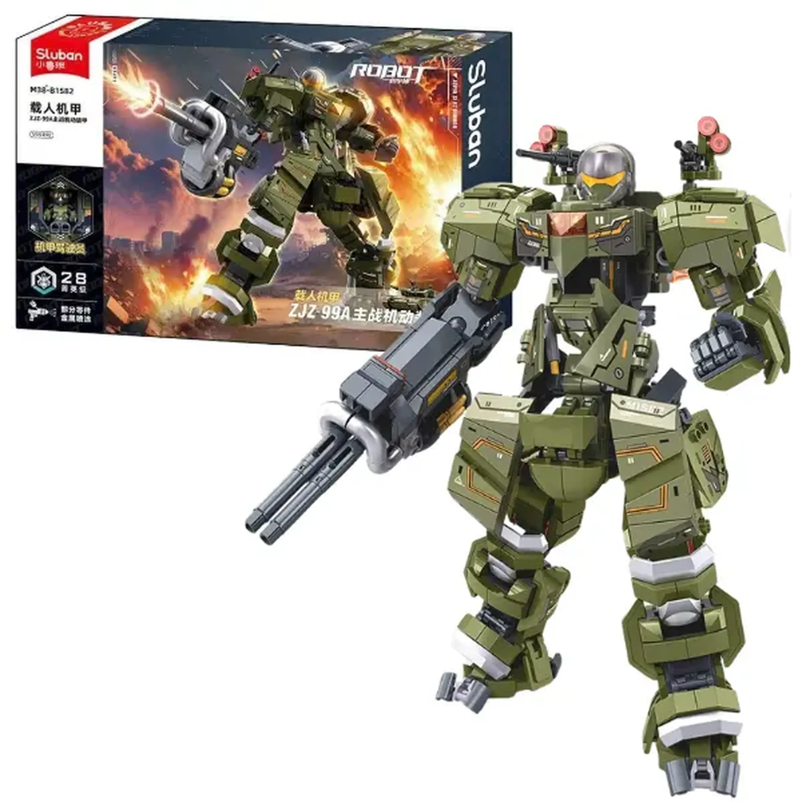 Constructor „Robot de luptă Main Battle Mech”, 598 elem.