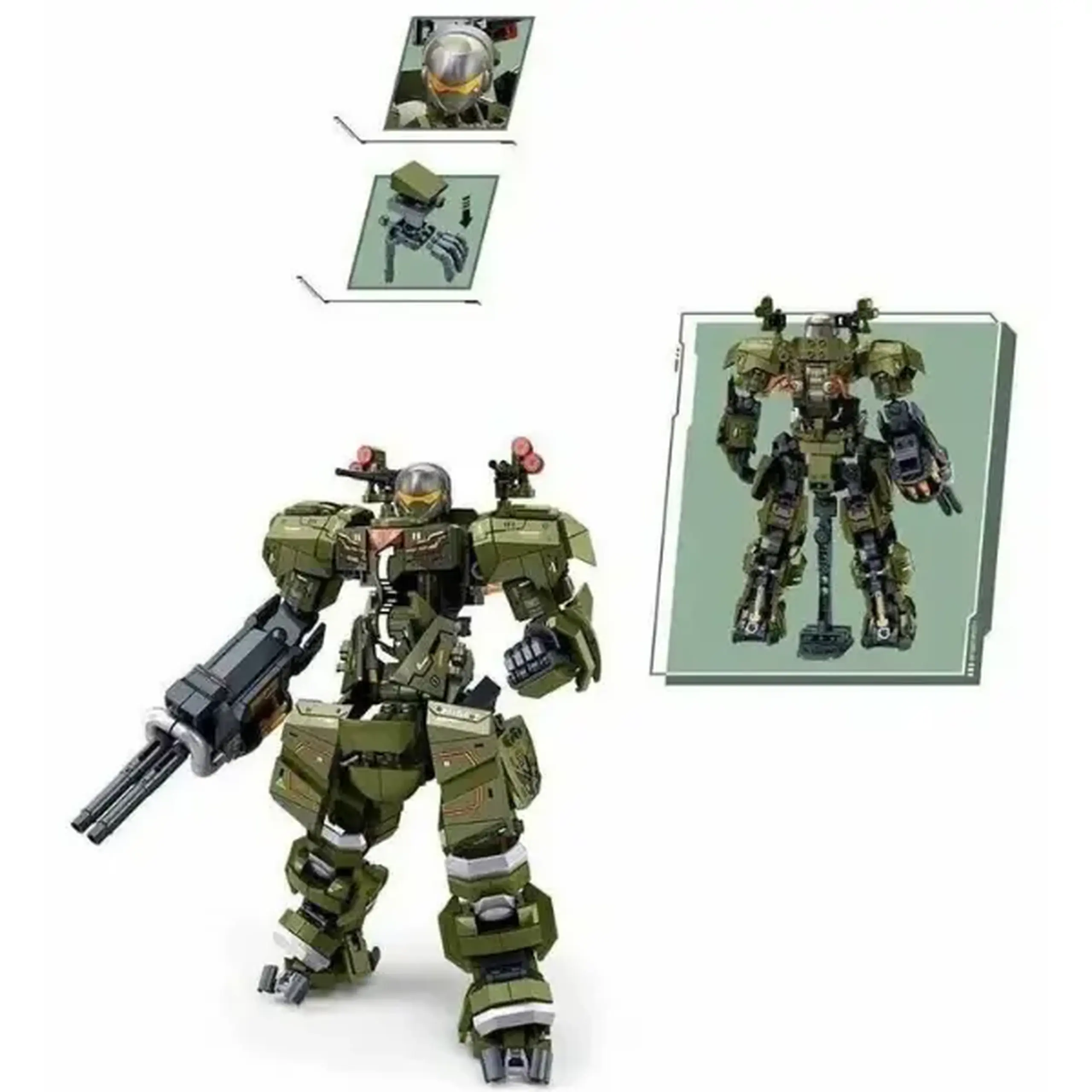Constructor „Robot de luptă Main Battle Mech”, 598 elem.