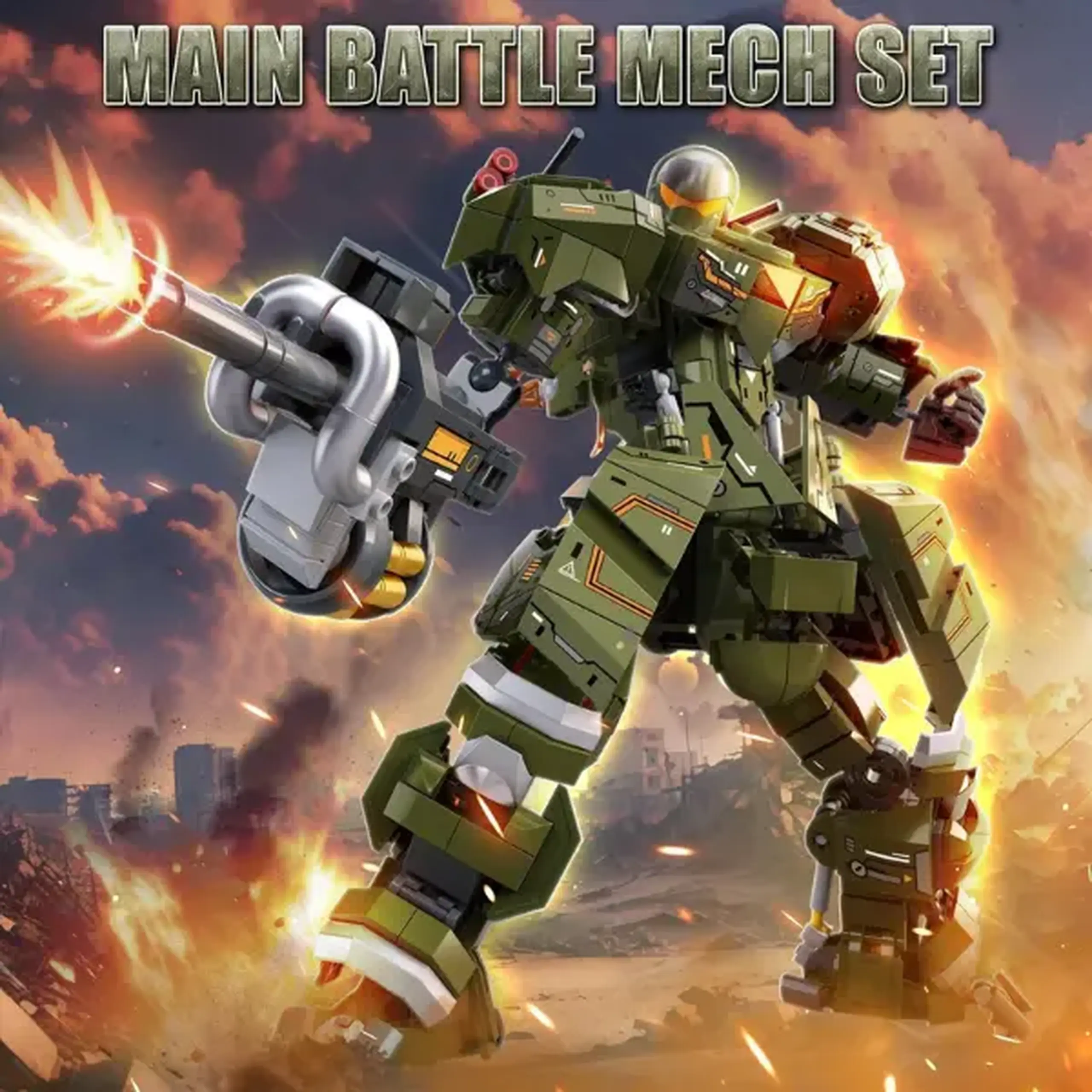 Constructor „Robot de luptă Main Battle Mech”, 598 elem.