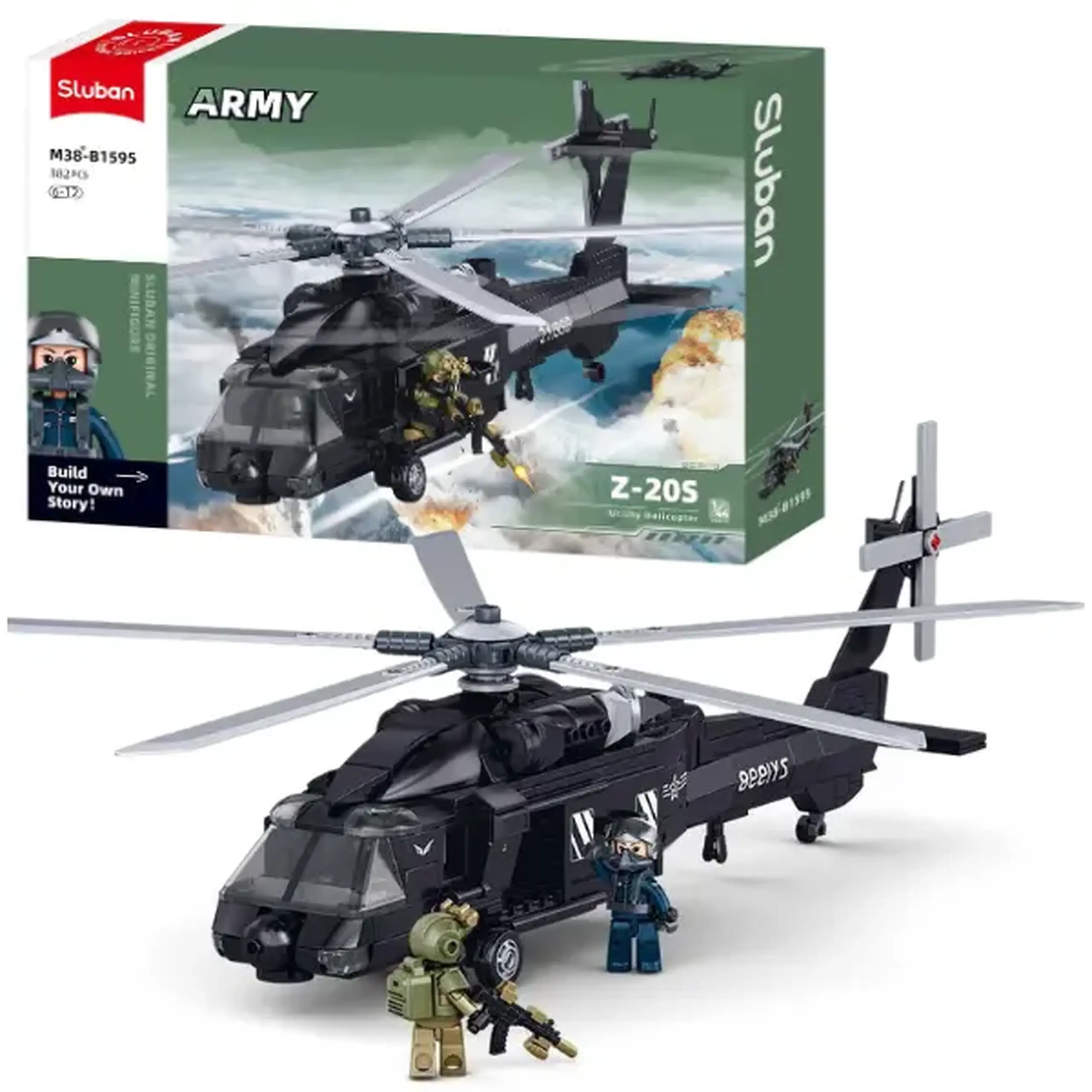 Constructor „Elicopter militar Z20S”, 678 elem.