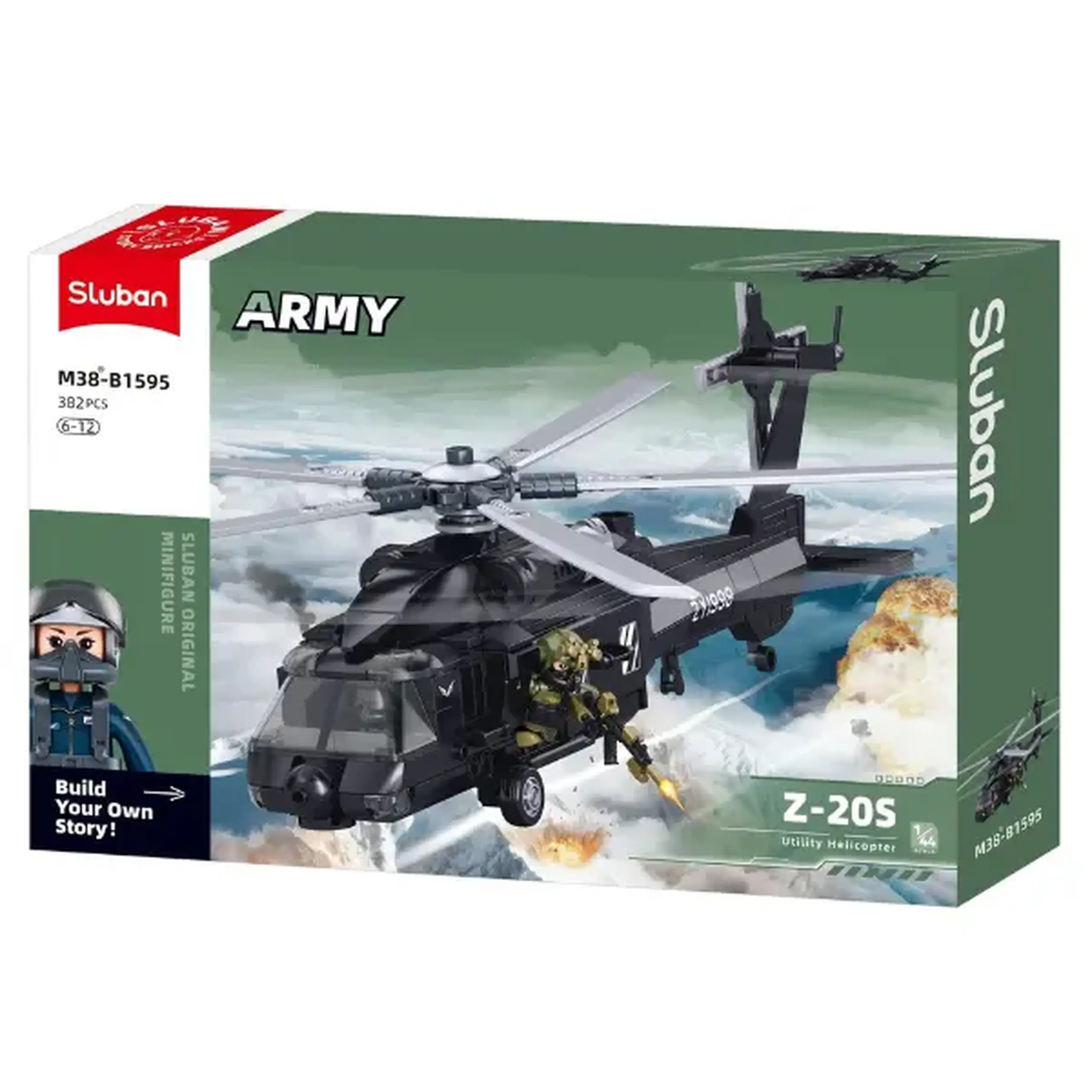 Constructor „Elicopter militar Z20S”, 678 elem.
