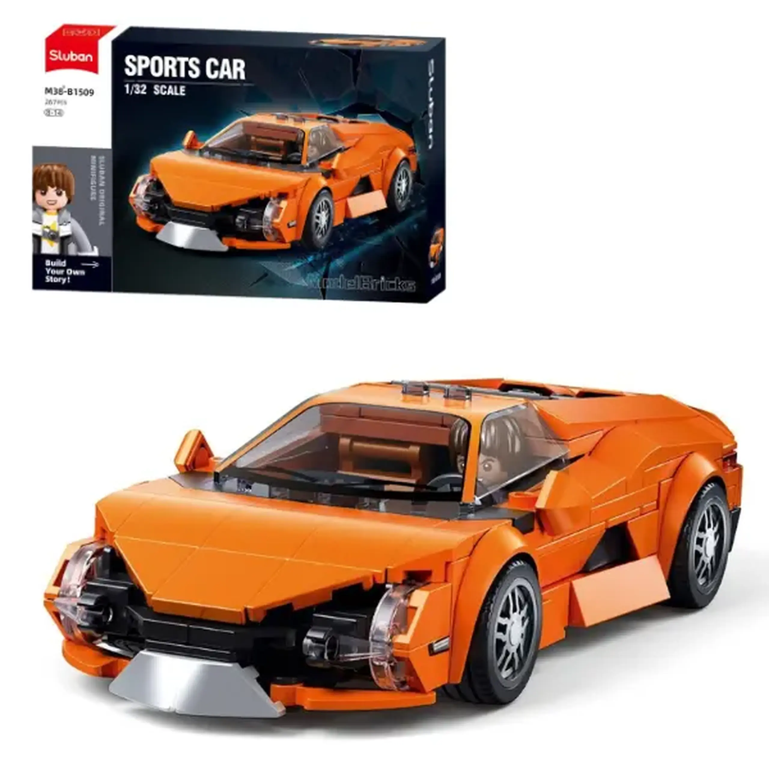 Set de construcție "Mașină sport", scara 1:32, 267 elem.