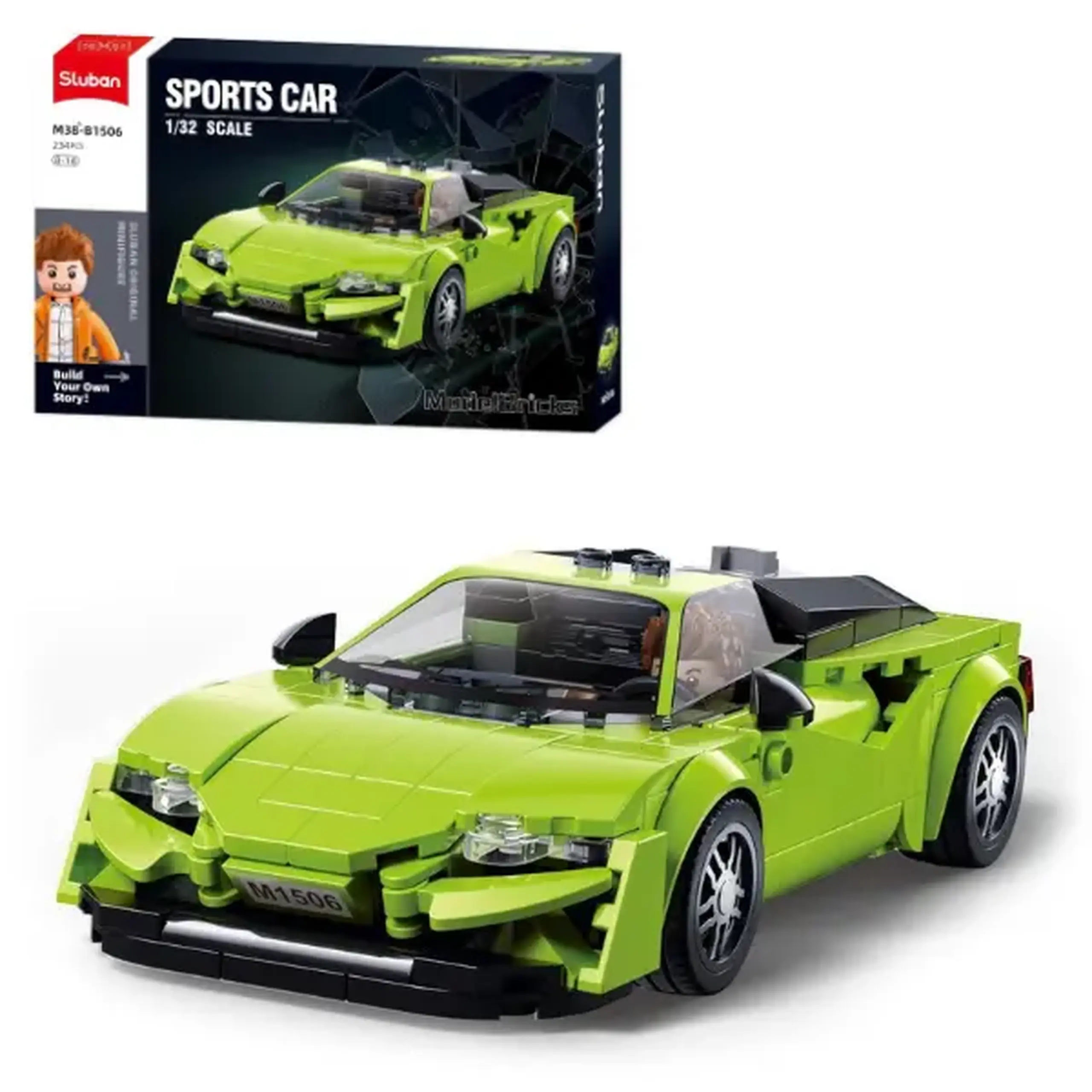 Set de construcție "Mașină sport", scara 1:32, 234 elem.