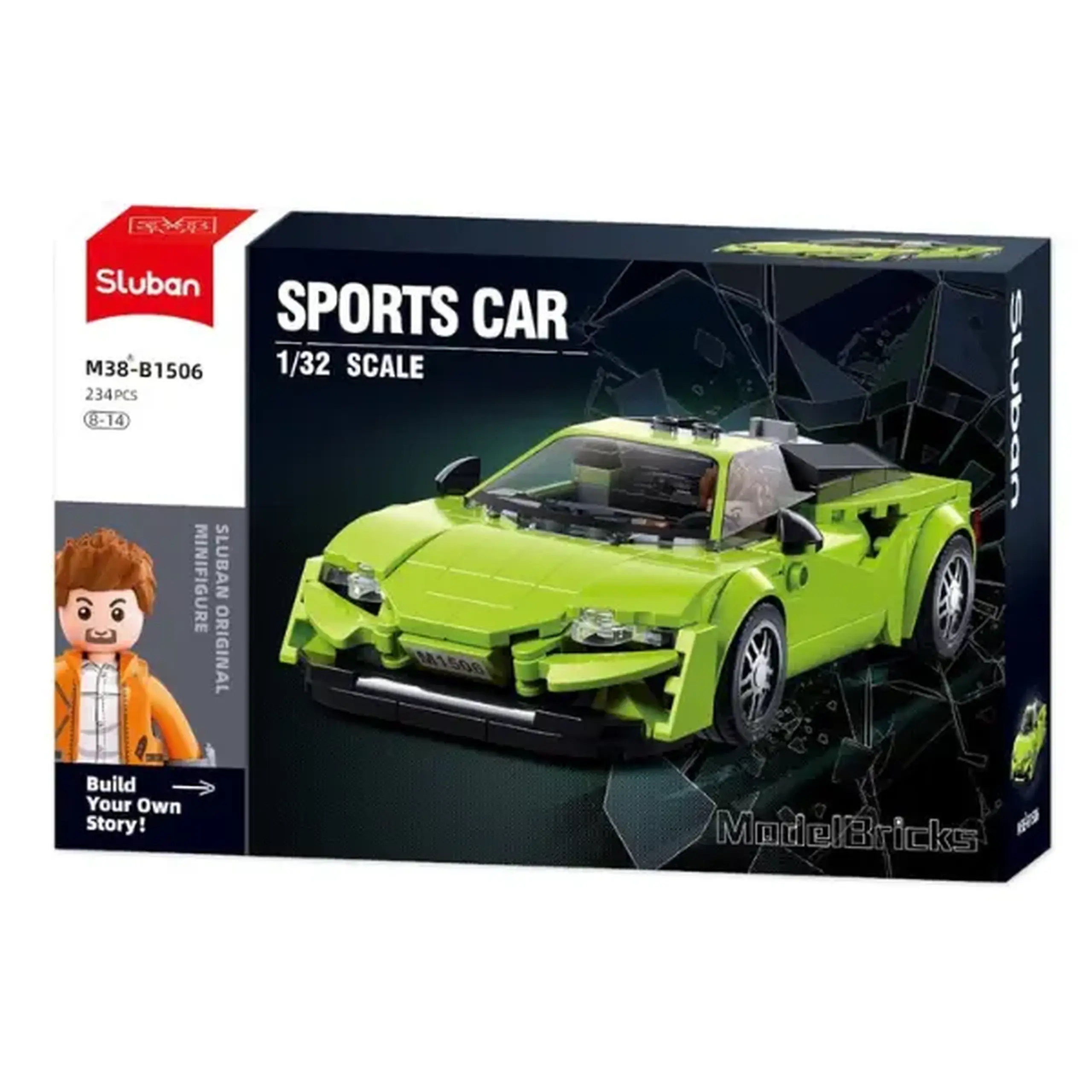 Set de construcție "Mașină sport", scara 1:32, 234 elem.