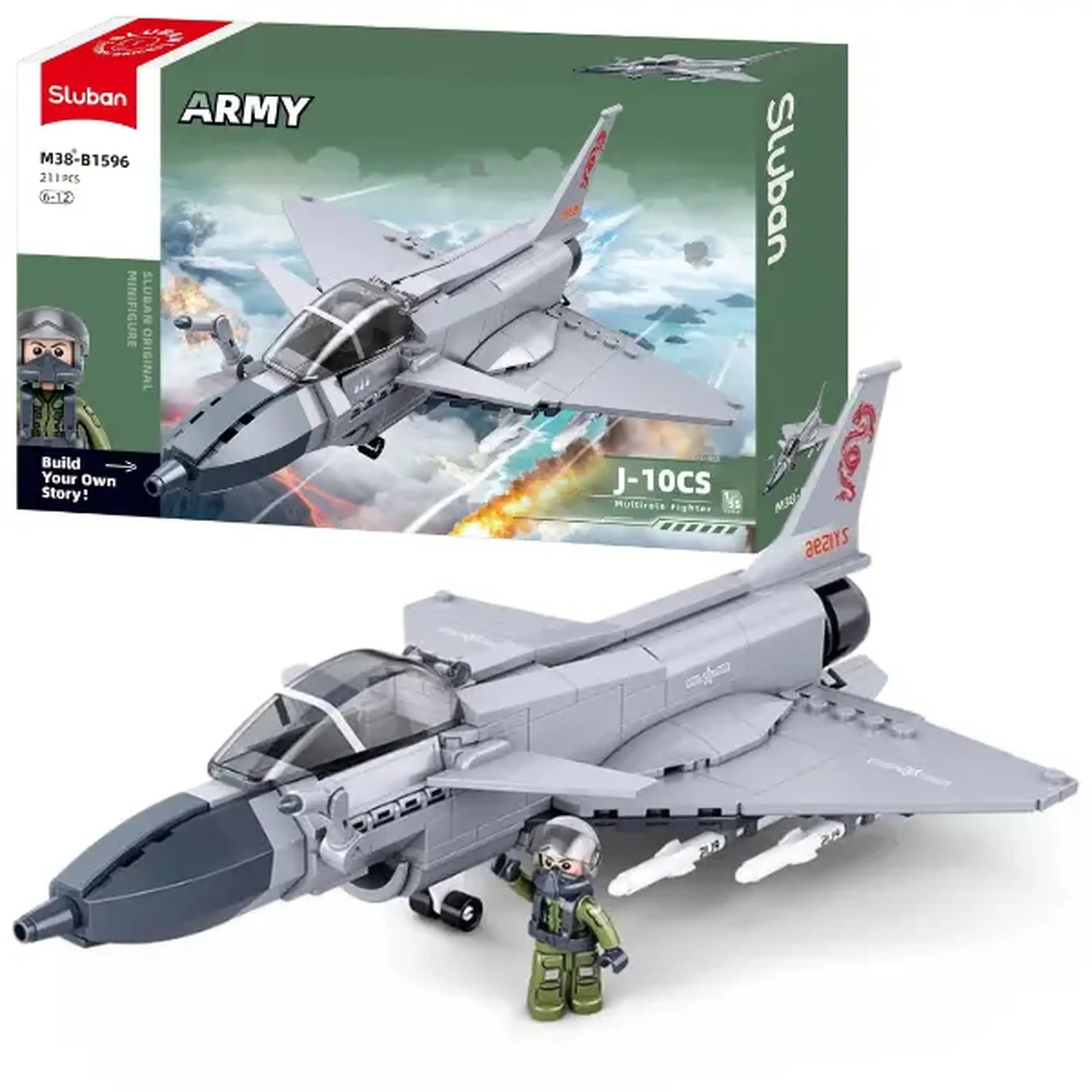 Constructor „Avion de luptă J-10”, 211 elem.