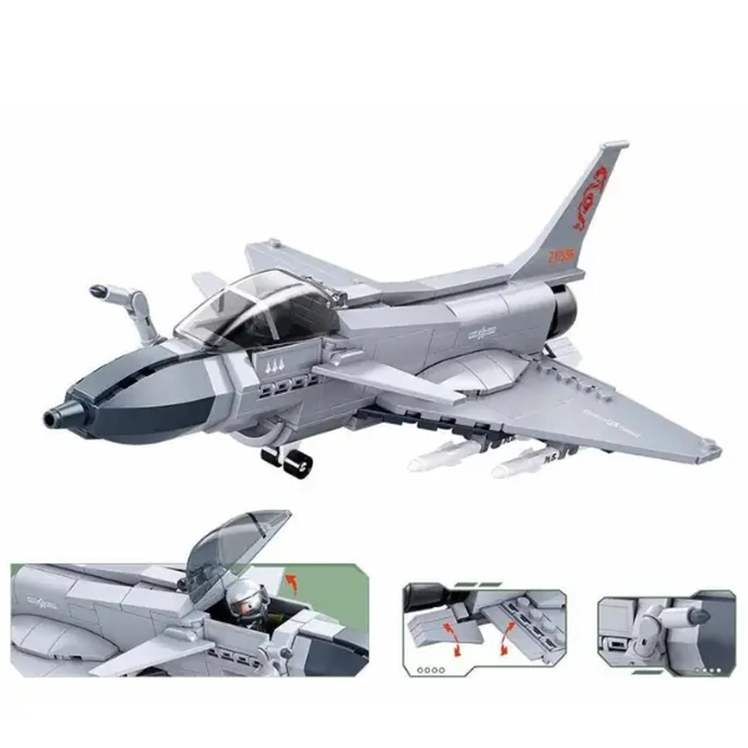 Constructor „Avion de luptă J-10”, 211 elem.