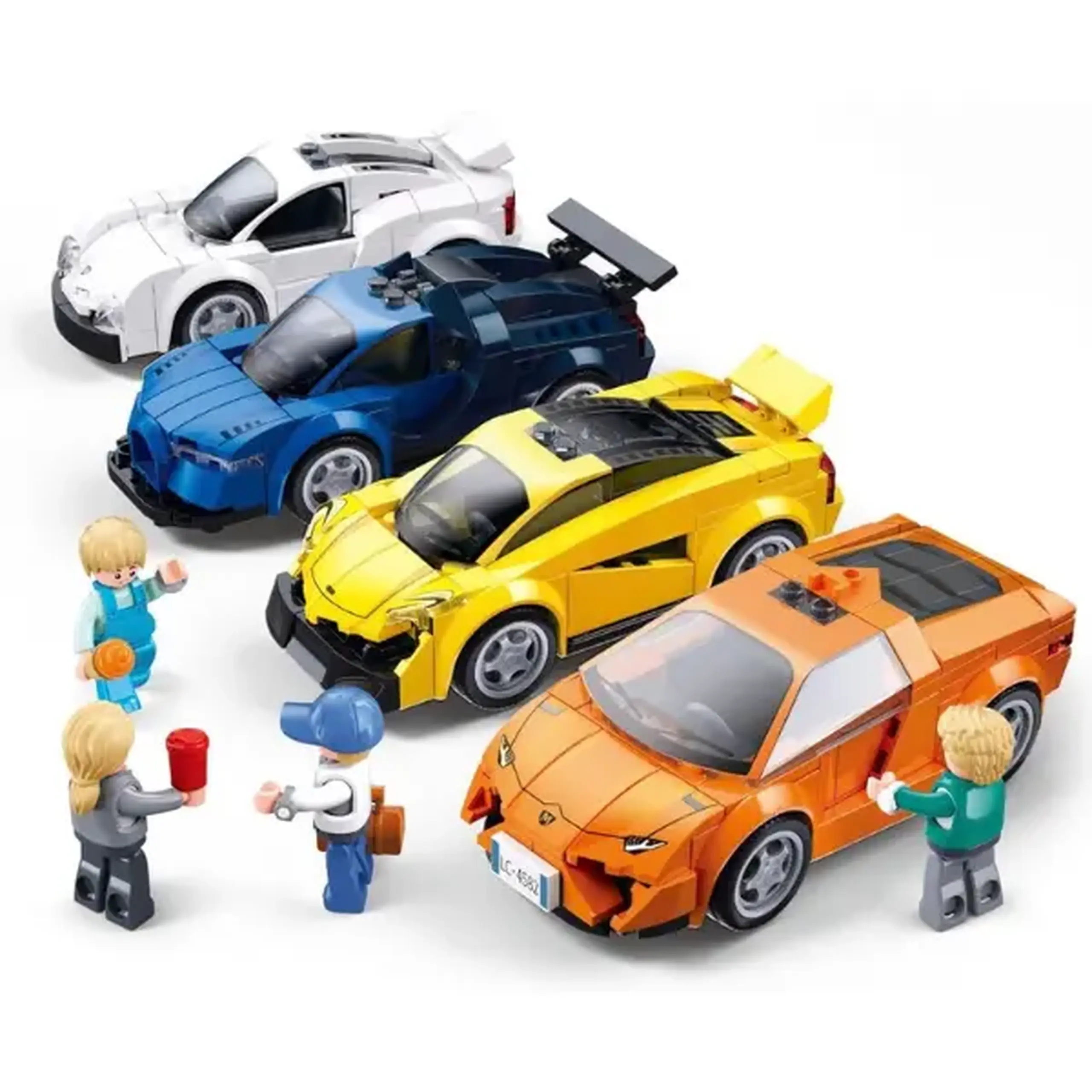Set de construcție ”Mașină sport", 4 modele, de la 112 pînă la 120 elem.