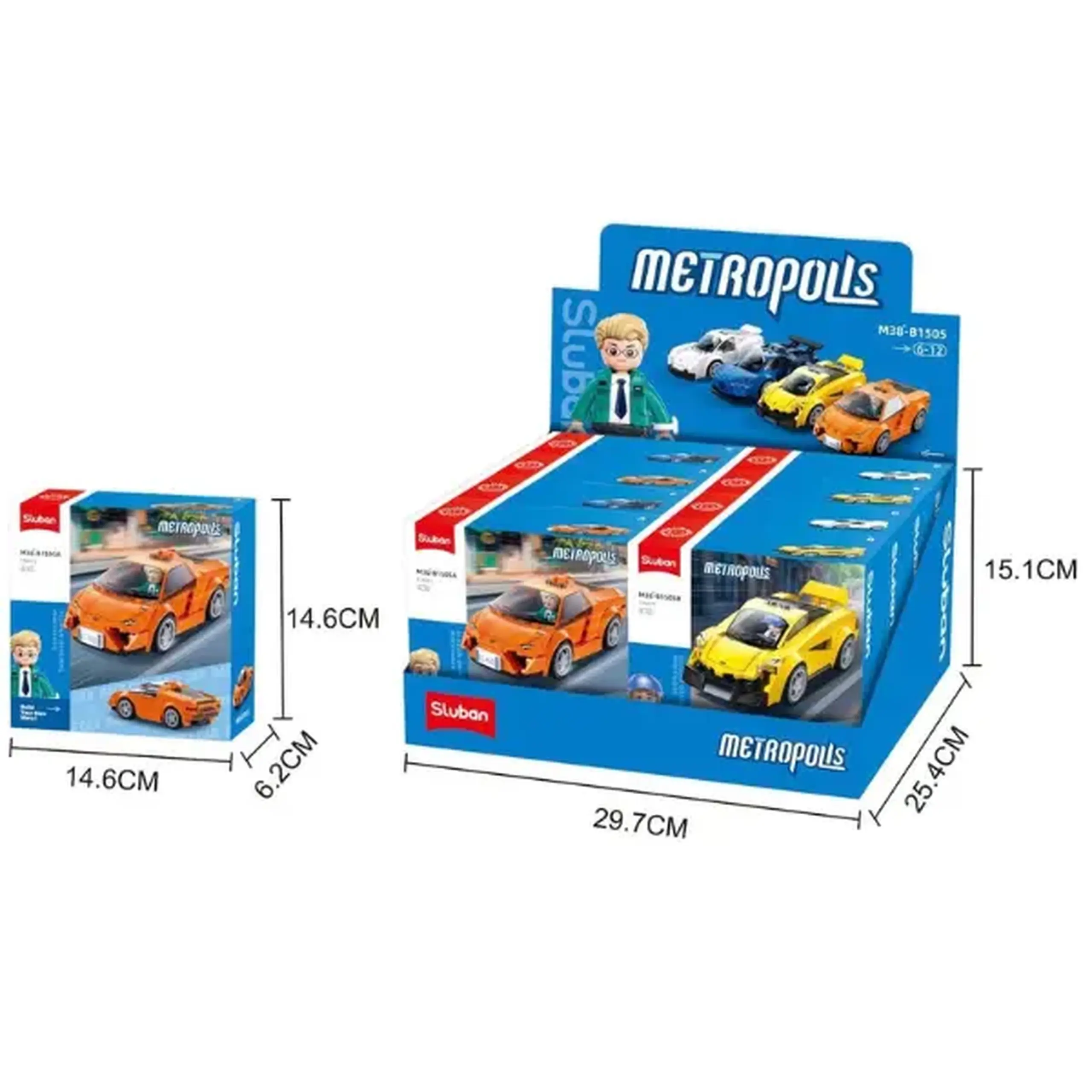 Set de construcție ”Mașină sport", 4 modele, de la 112 pînă la 120 elem.