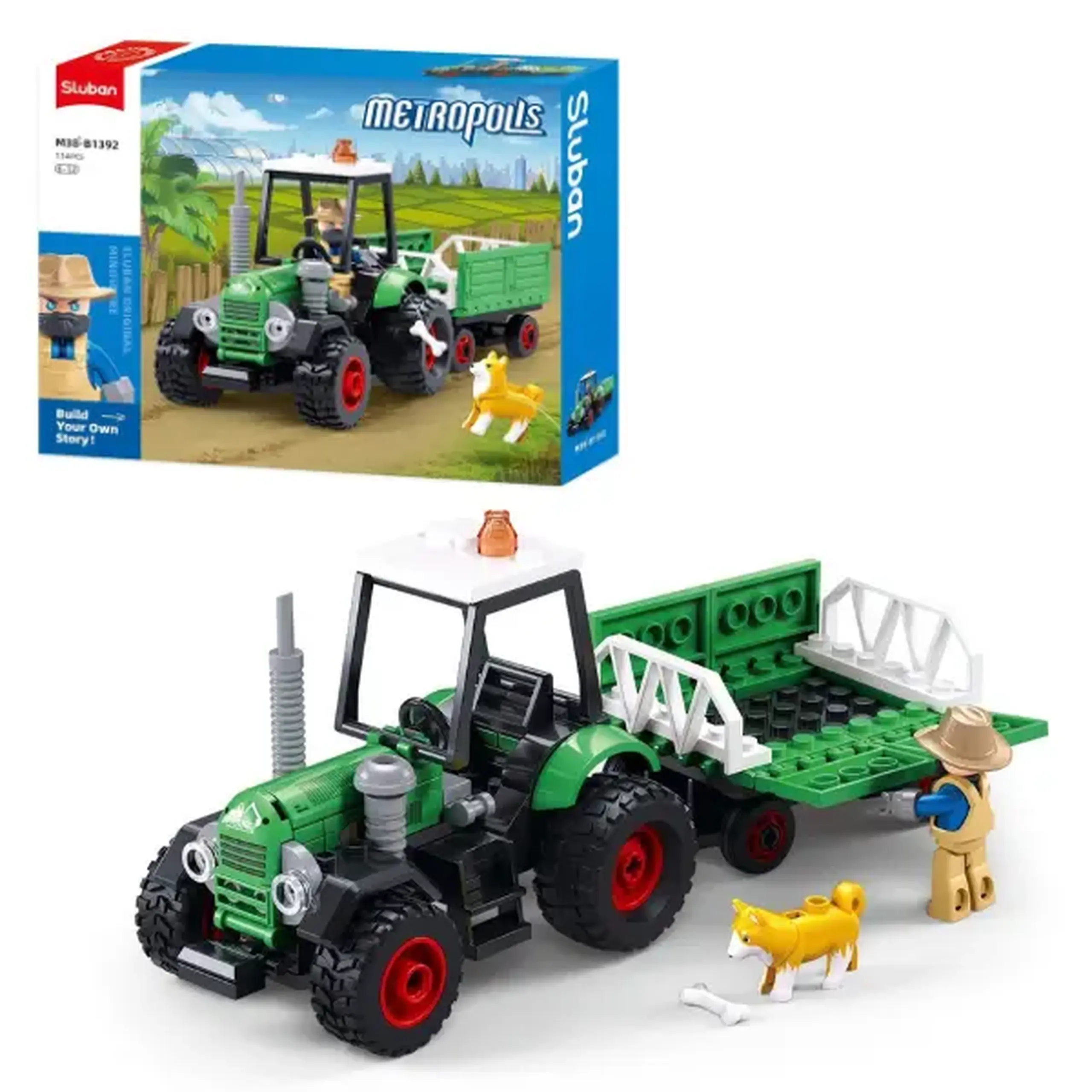 Constructor „Tractor agricol”, 115 elem.