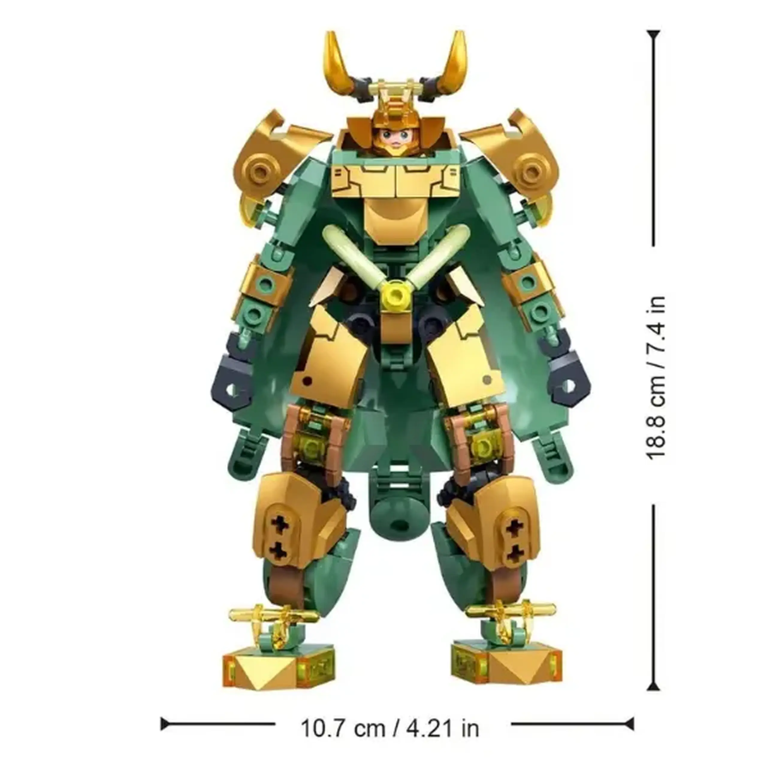 Constructor „Supererou: Exoschelet de luptă cu suliță”, 222 elem.