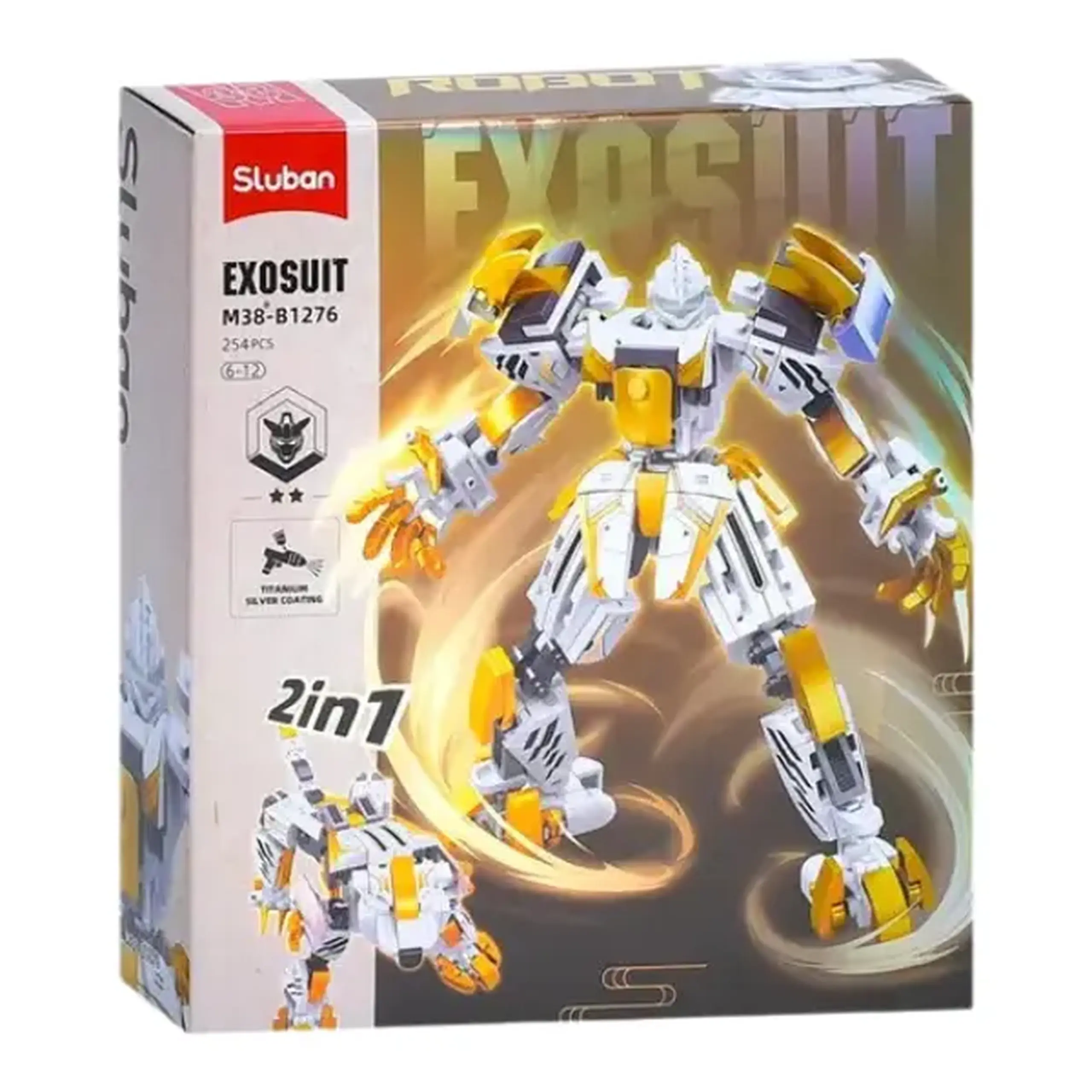 Set de construcție "Robot - Tigru 2 în 1", 254 elem.