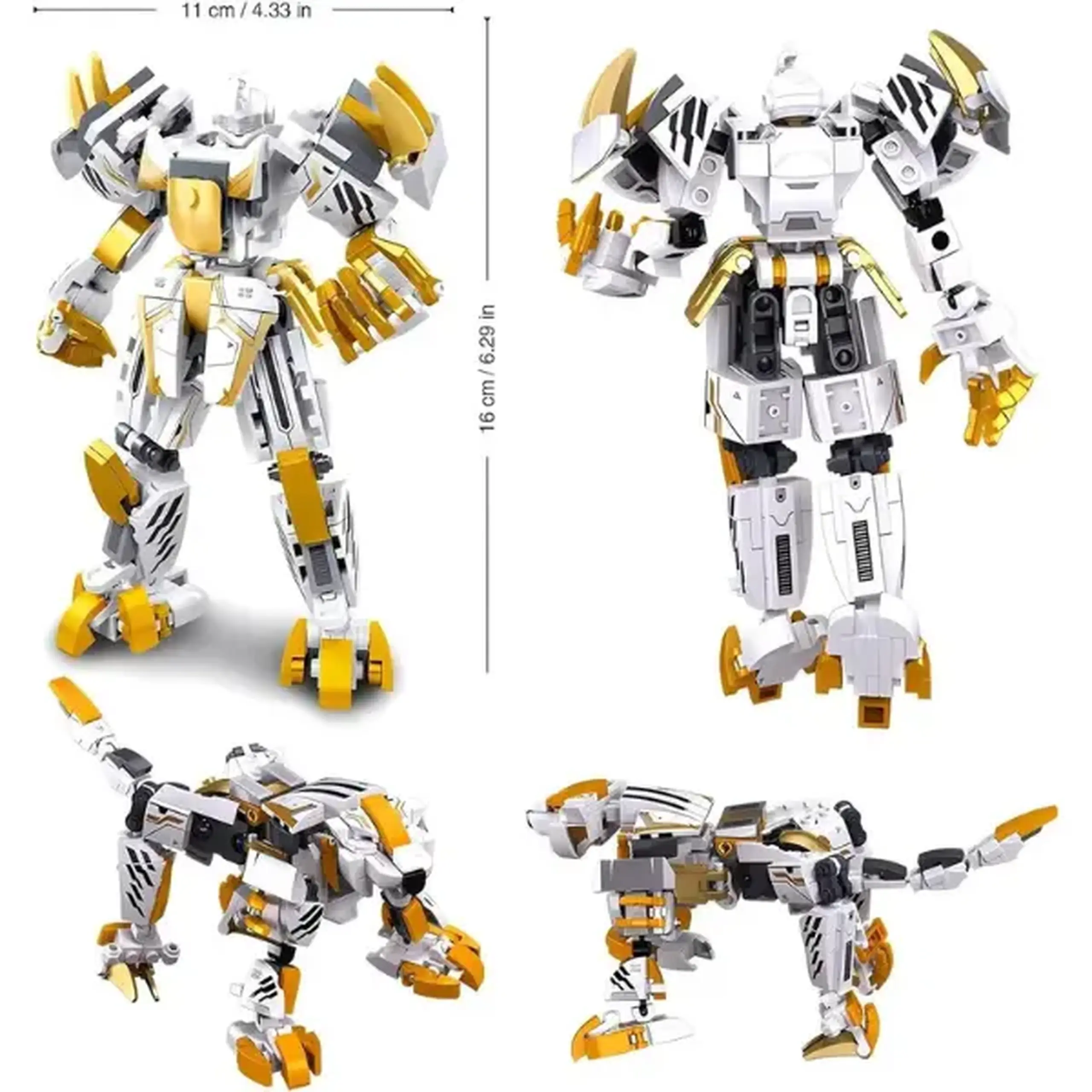 Set de construcție "Robot - Tigru 2 în 1", 254 elem.