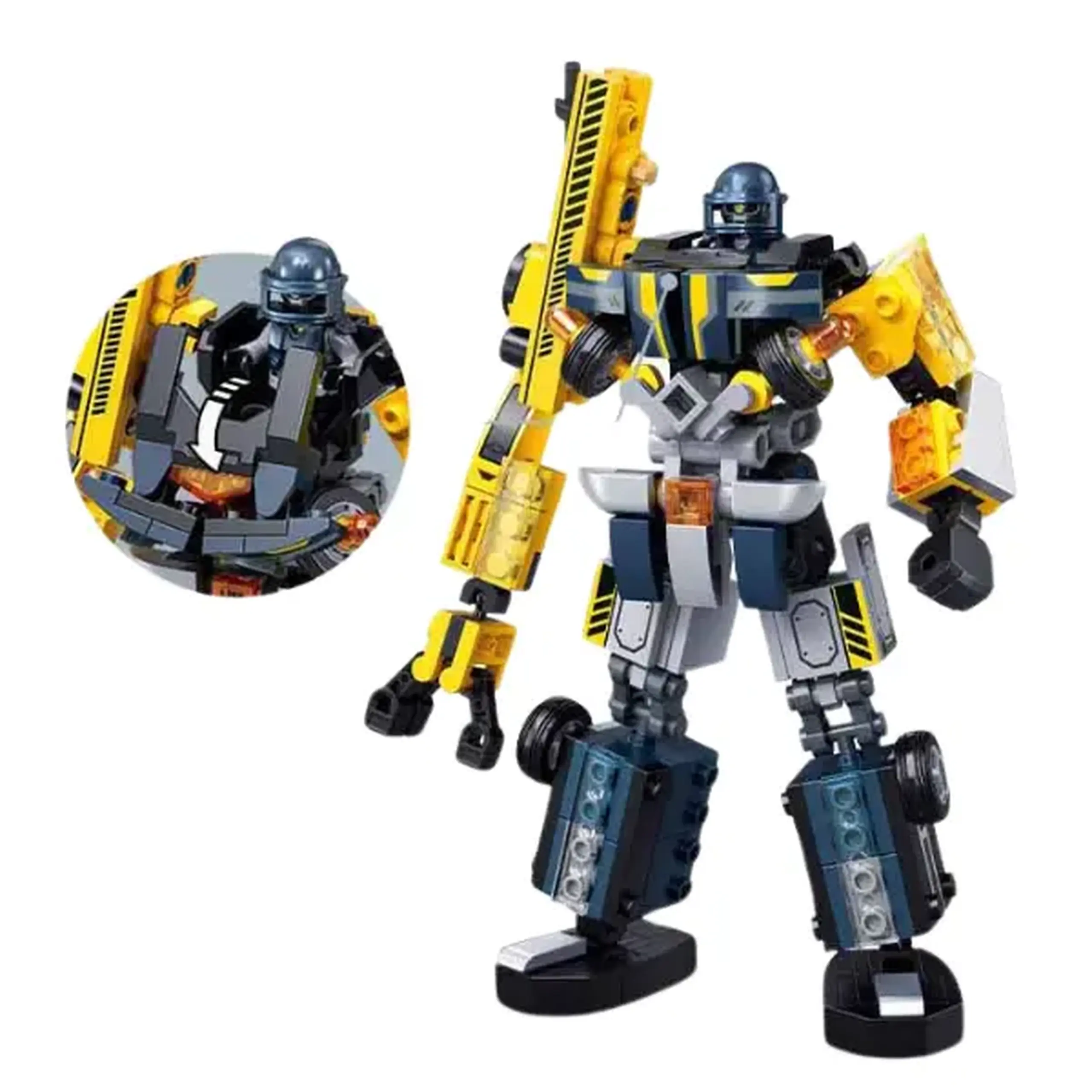 Set de construcție "Robot-macara 2 în 1", 246 elem.