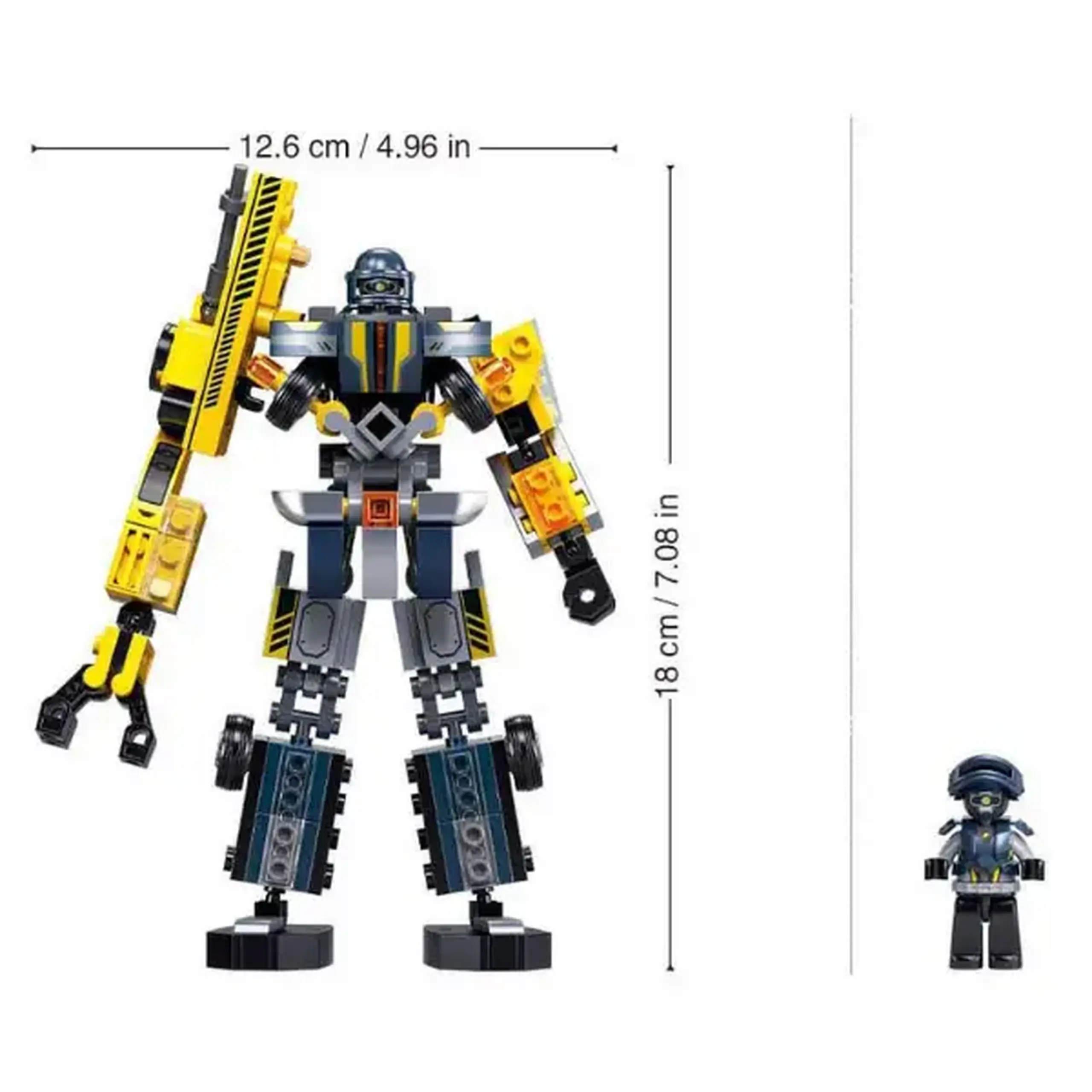 Set de construcție "Robot-macara 2 în 1", 246 elem.