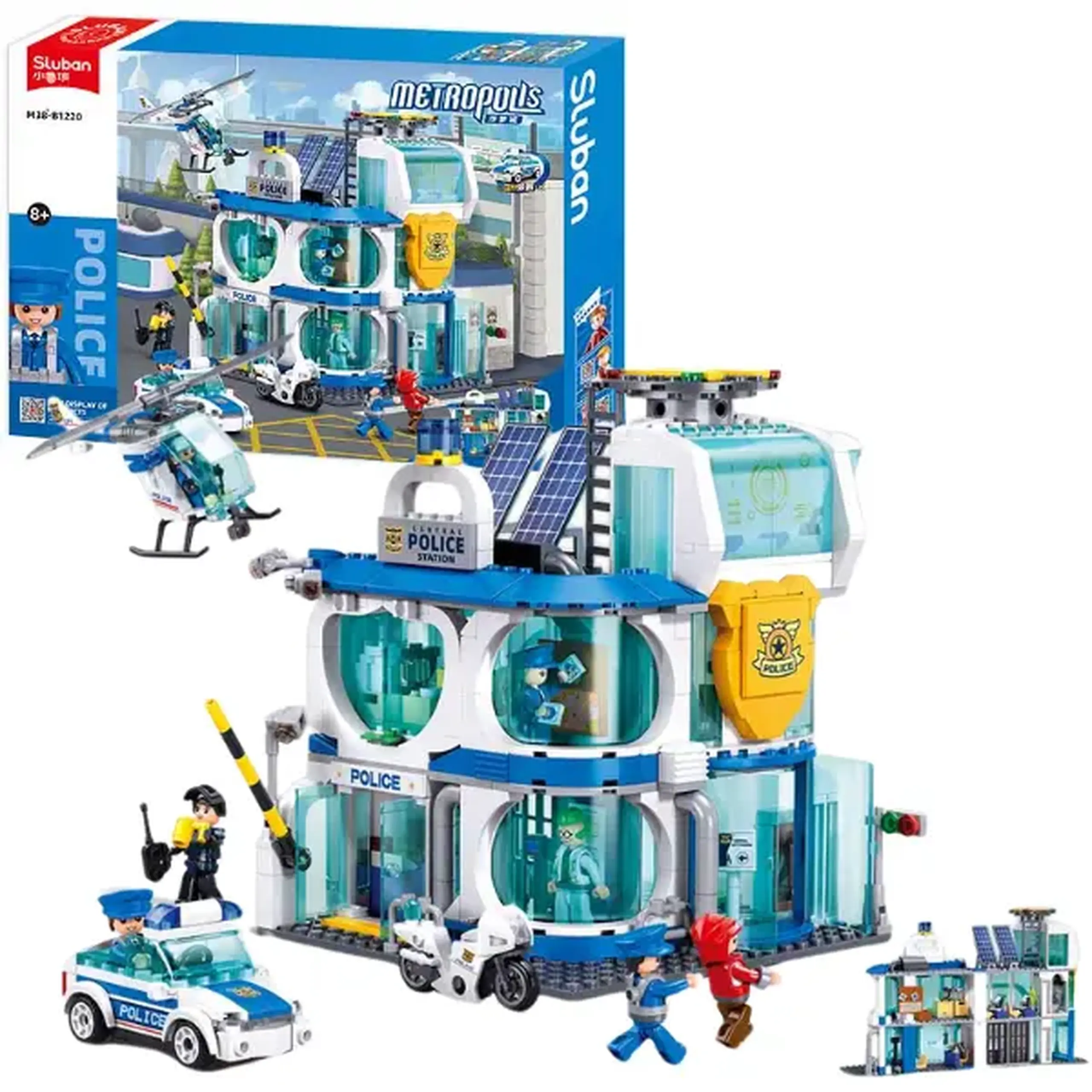 Set de construcție ”Departamentul de poliție din oraș", 686 elem.