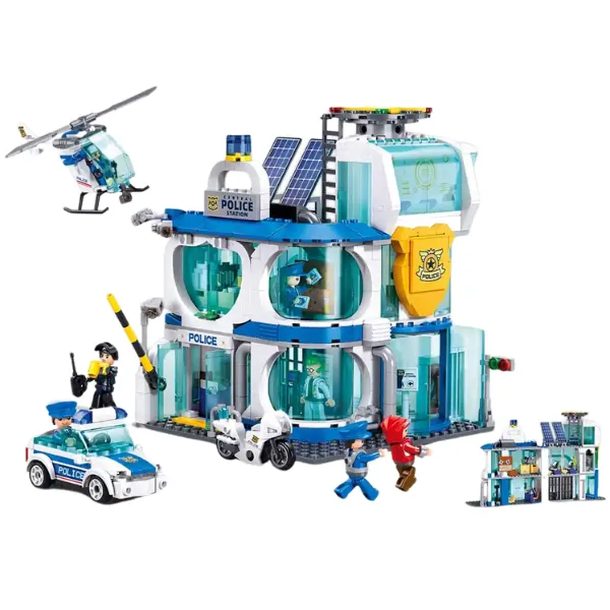 Set de construcție ”Departamentul de poliție din oraș", 686 elem.