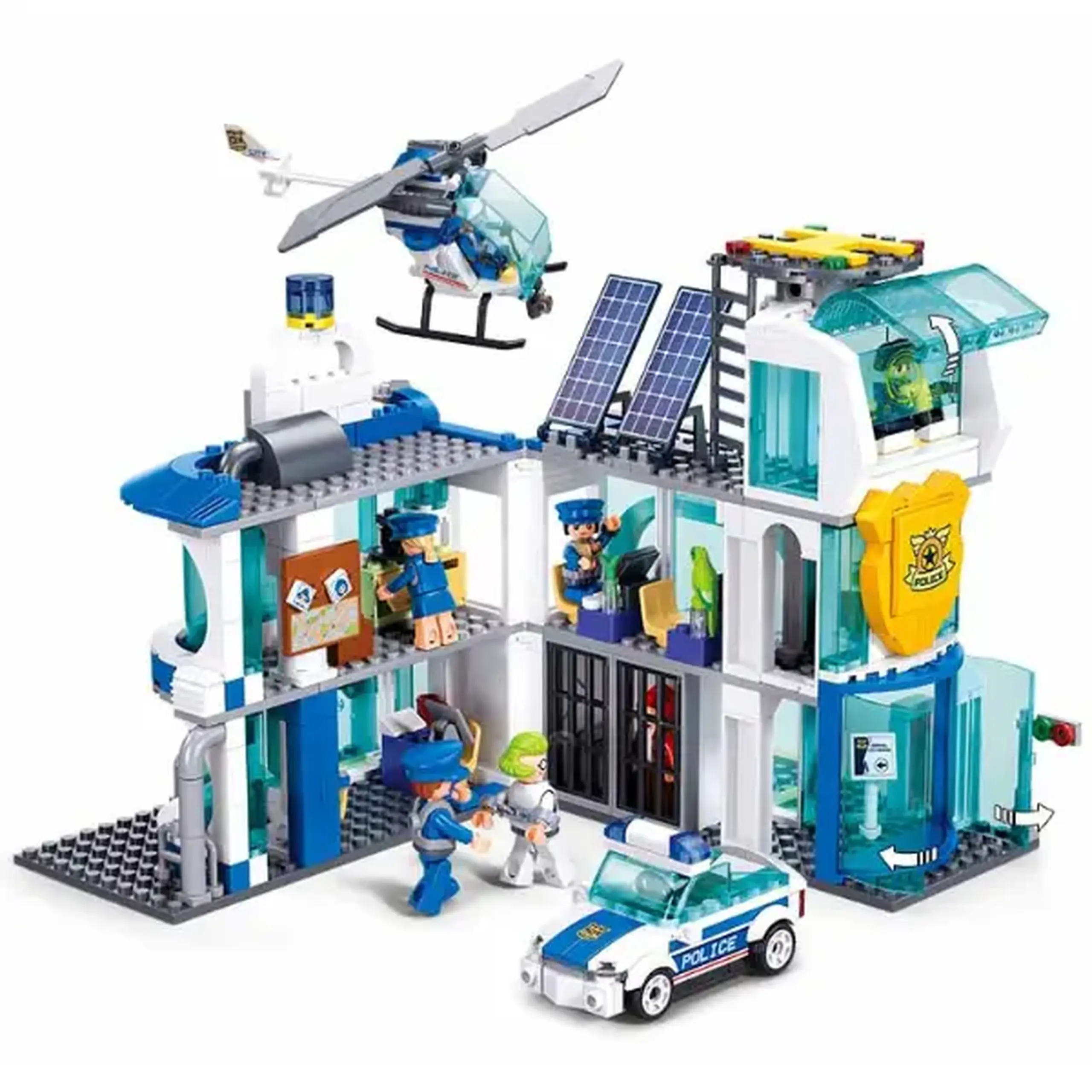 Set de construcție ”Departamentul de poliție din oraș", 686 elem.