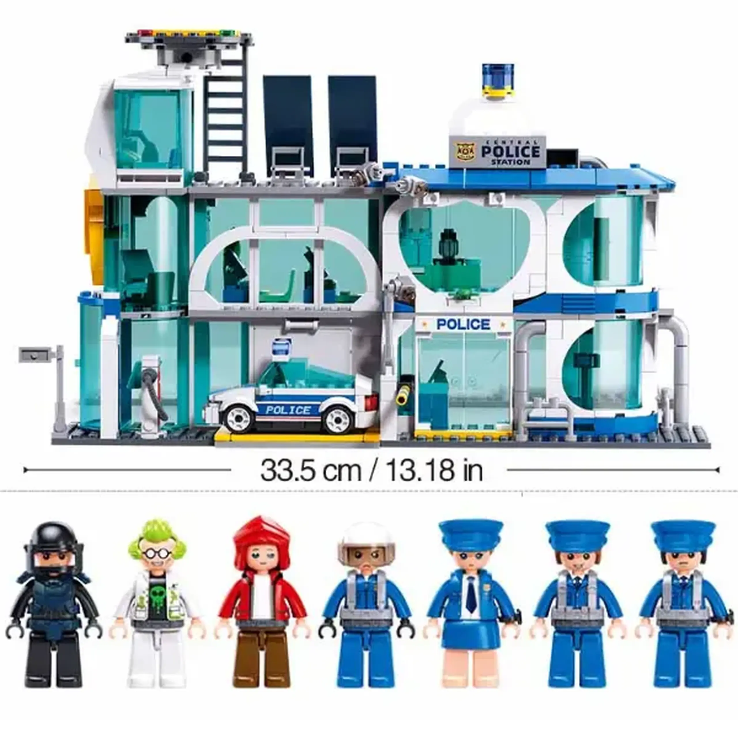 Set de construcție ”Departamentul de poliție din oraș", 686 elem.