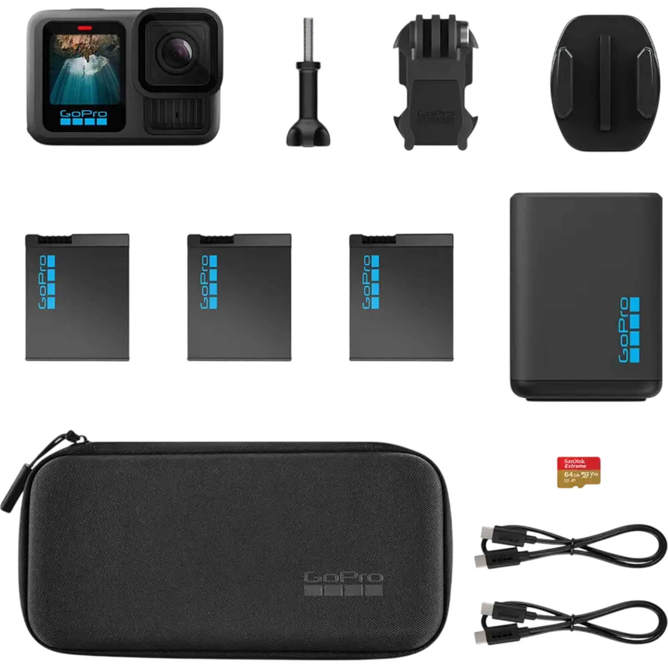 GoPro HERO 13 Extended Power Bundle, Black