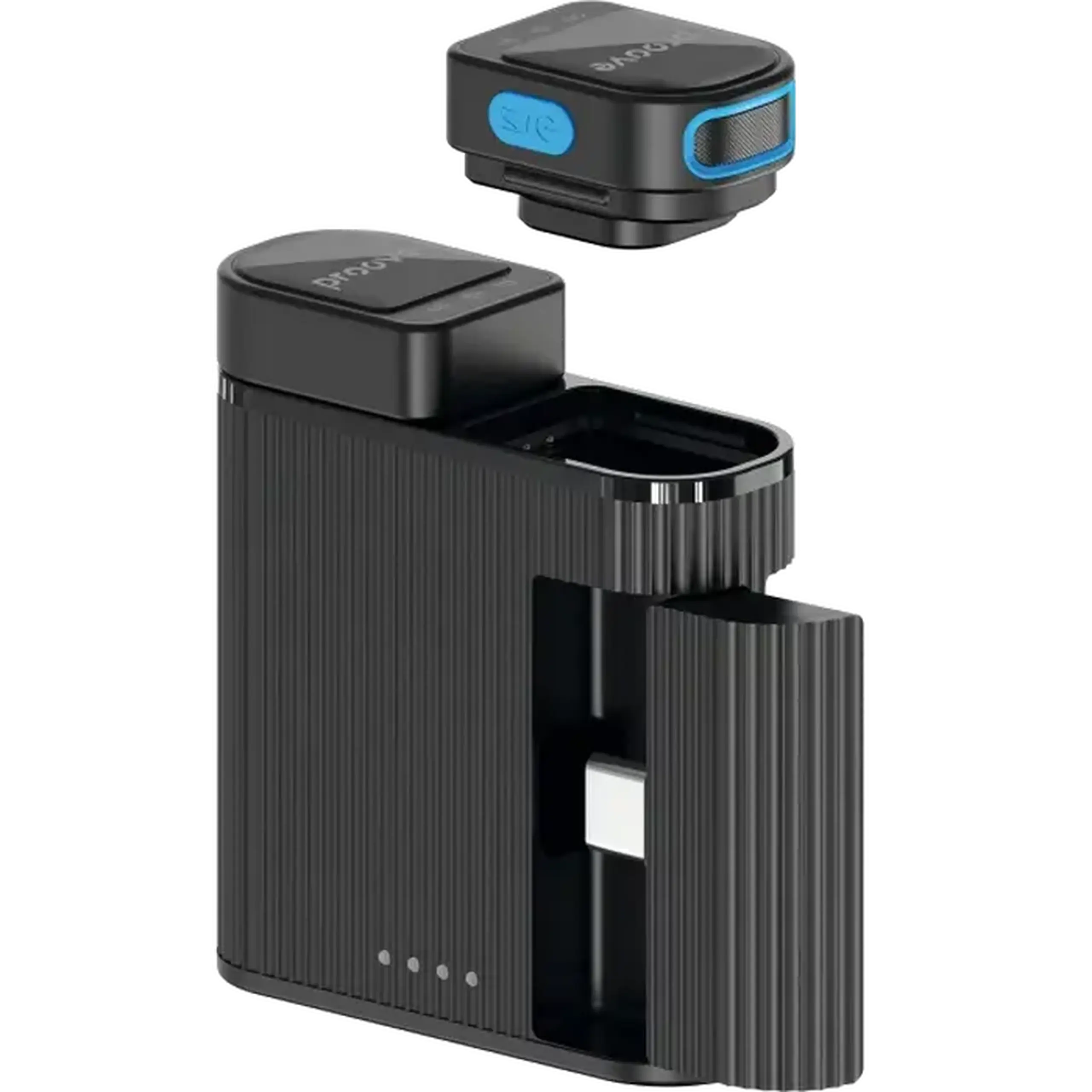 Microfon portabil pentru înregistrare vocală Proove DualCast, Fără fir, Negru