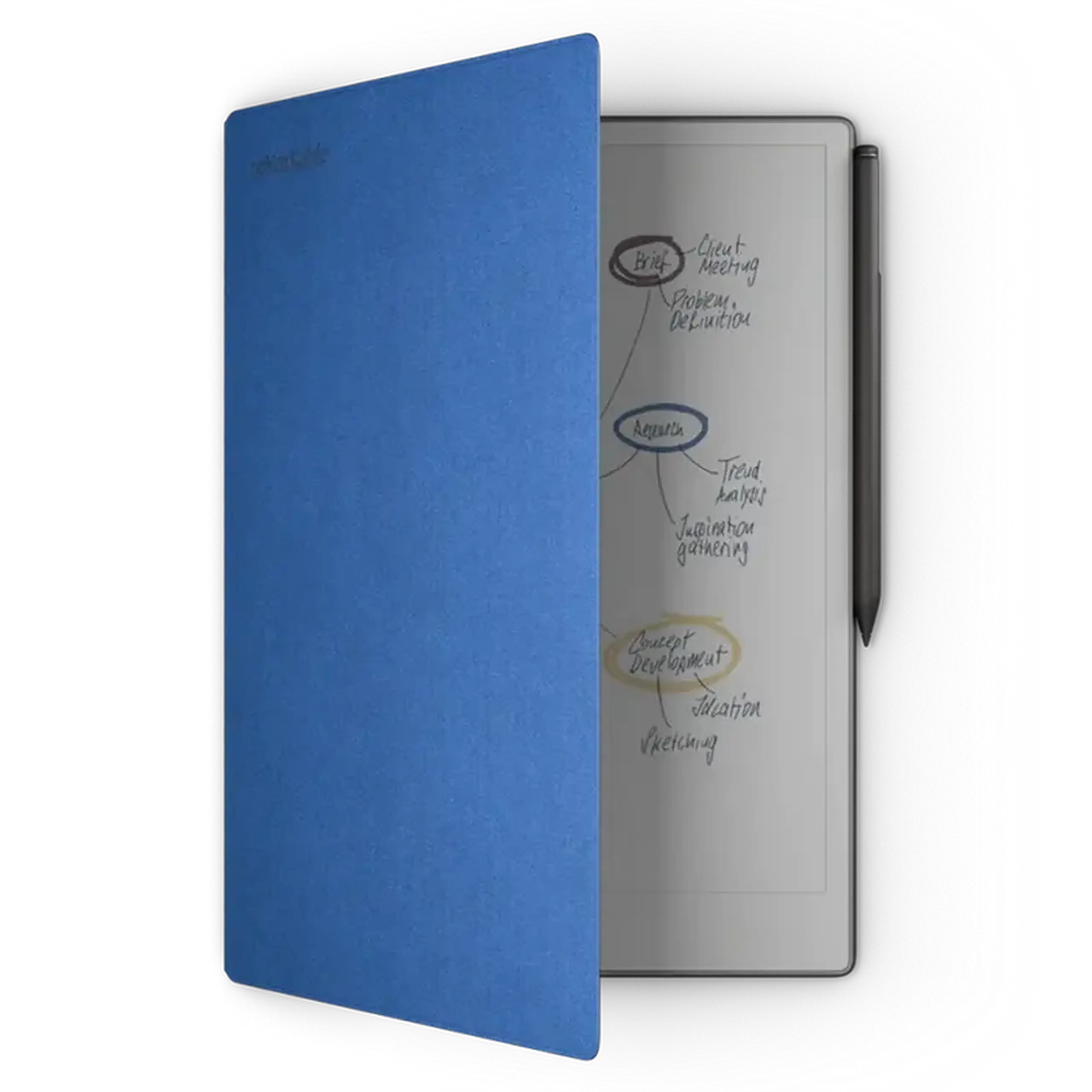 reMarkable Paper Pro 11.8" Bundle 2/64GB with Marker Plus Book Folio Mosaic, Weave Cobalt