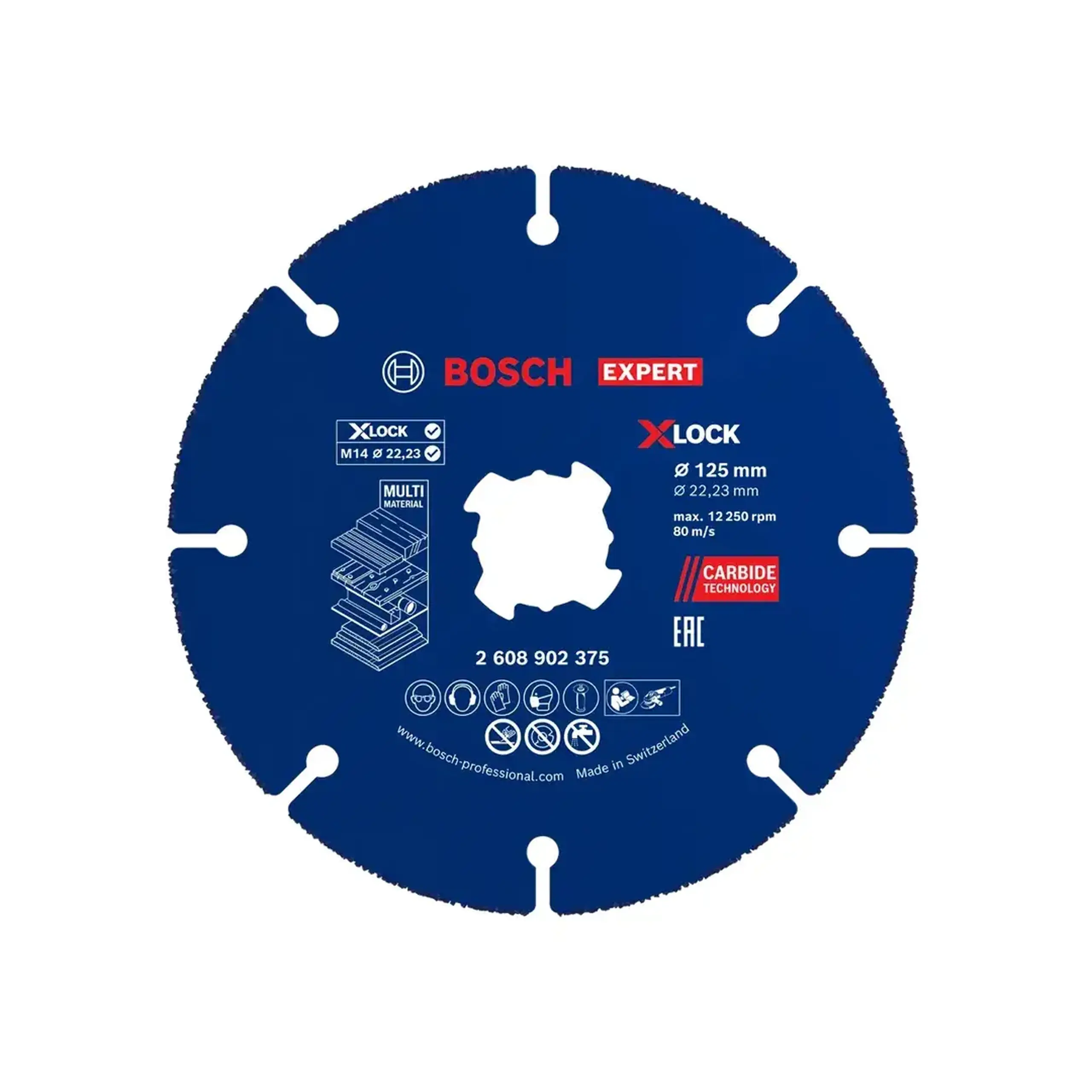 Disc de tăiat X-Lock 125 * 22.23 mm Bosch
