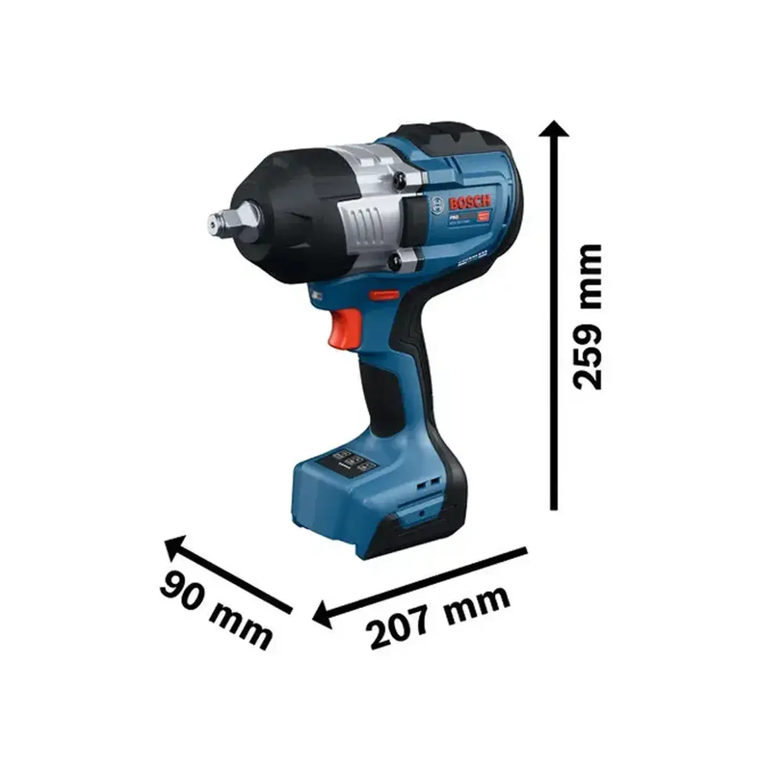 Mașină de înşurubat cu impact pe acumulator GDS18V-1400 1400 Nm 18 V 0 - 2000 rot/min Bosch