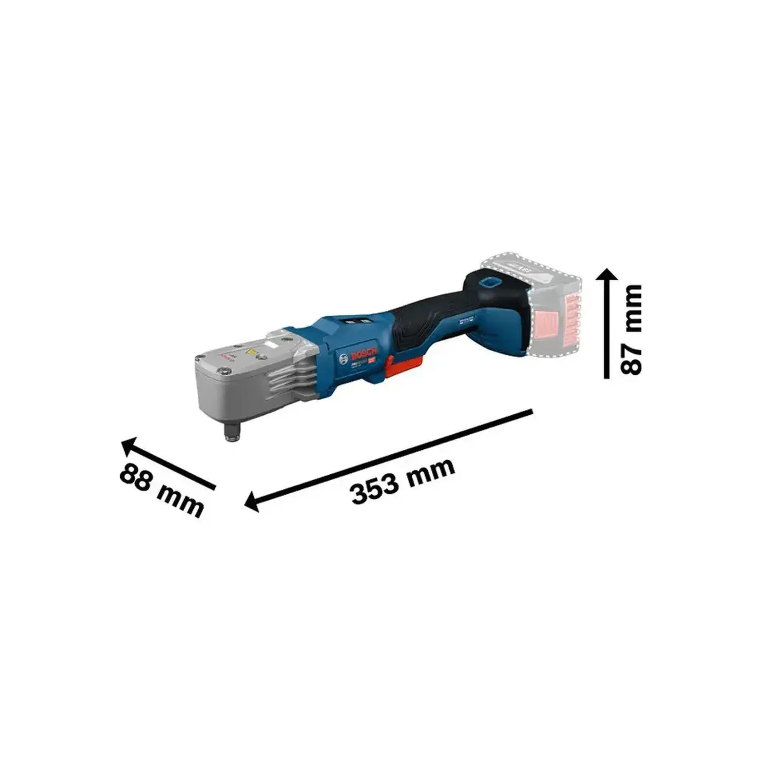 Cheie de impact unghiulară pe acumulator GRS18V-330 330 Nm 18 V 0 - 3000 rot/min Bosch