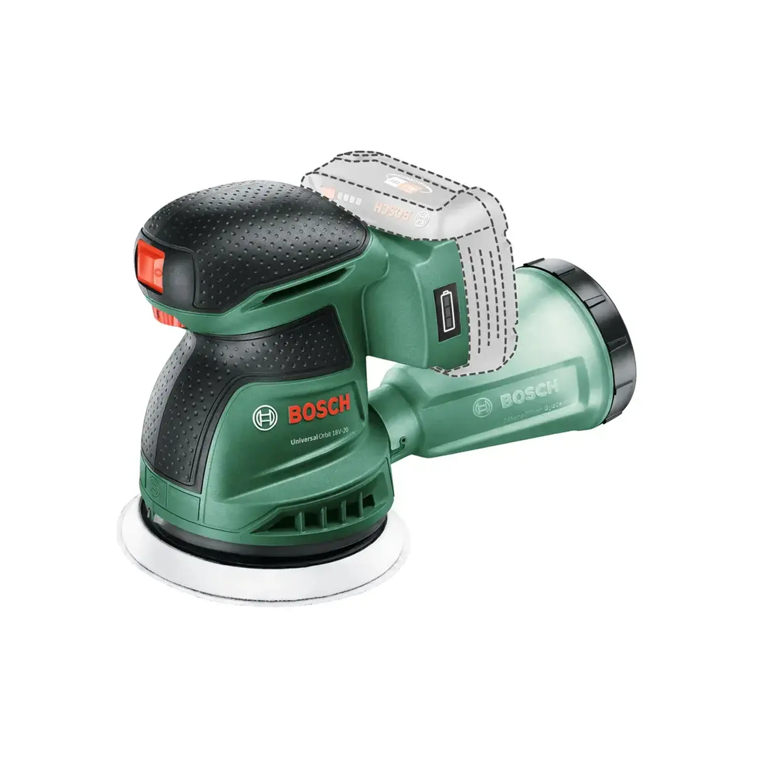 Șlefuitor cu excentric pe acumulator UniversalOrbit 125 mm 18 V Bosch