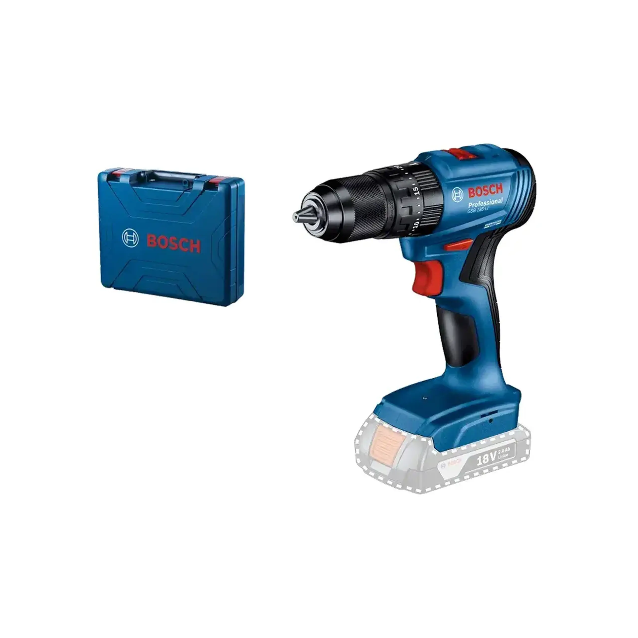 Mașină de găurit/înșurubat pe acumulator (fără acumulator) GSB 185-LI 50 Nm 18 V 0 - 1900 rot/min Bosch