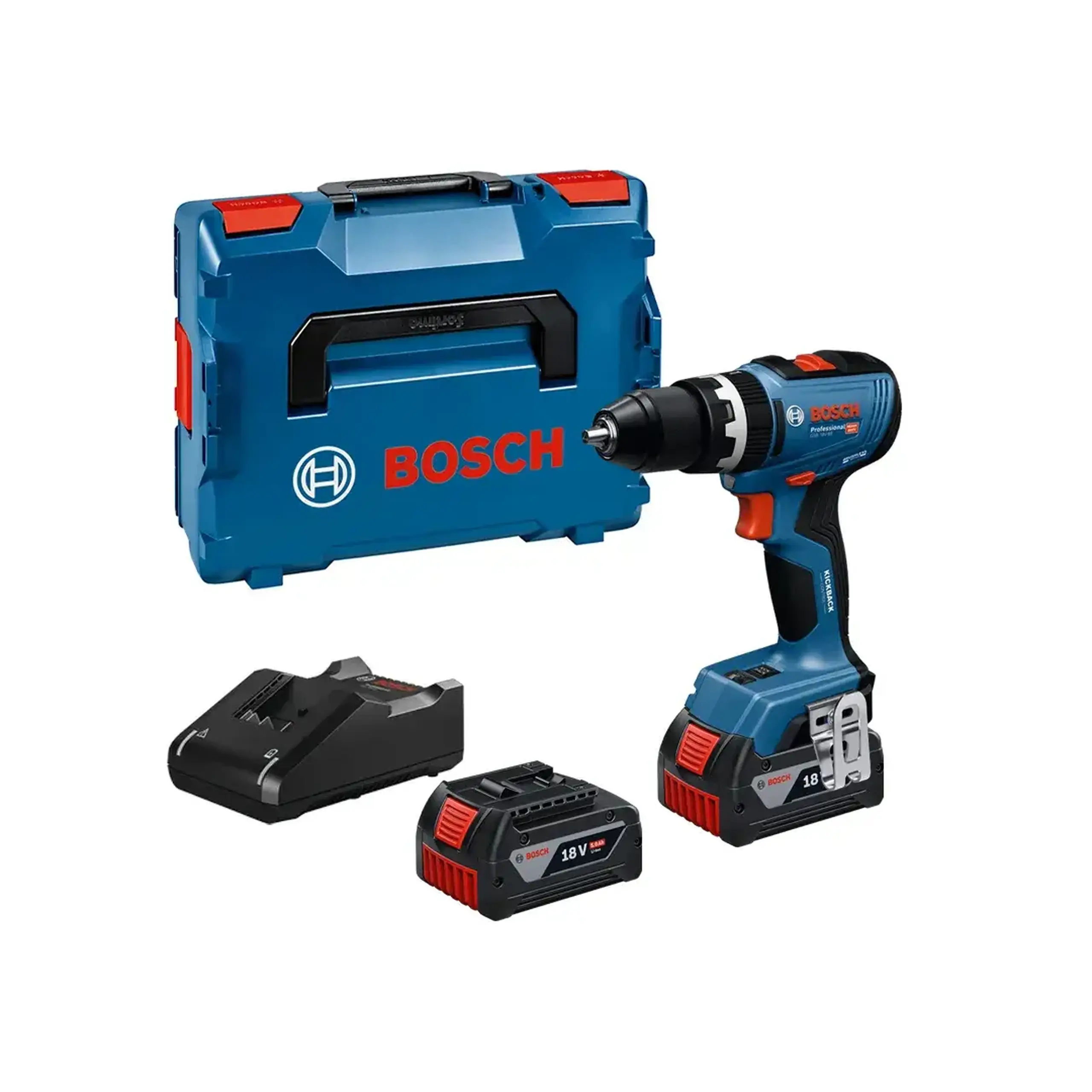 Mașină de găurit/înșurubat pe acumulator GSB 18V-65 76 Nm 2 x 5.0 Ah (Li-ion) 18 V 550 - 2100 rot/min Bosch