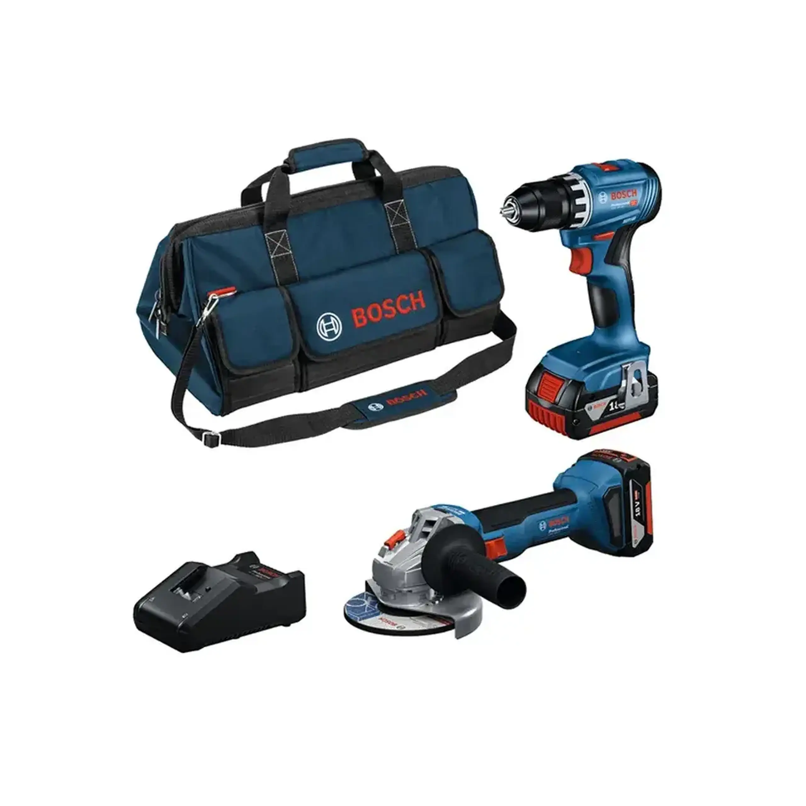 Set scule electrice 2 x 4.0 Ah (Li-Ion) 18 V Bosch