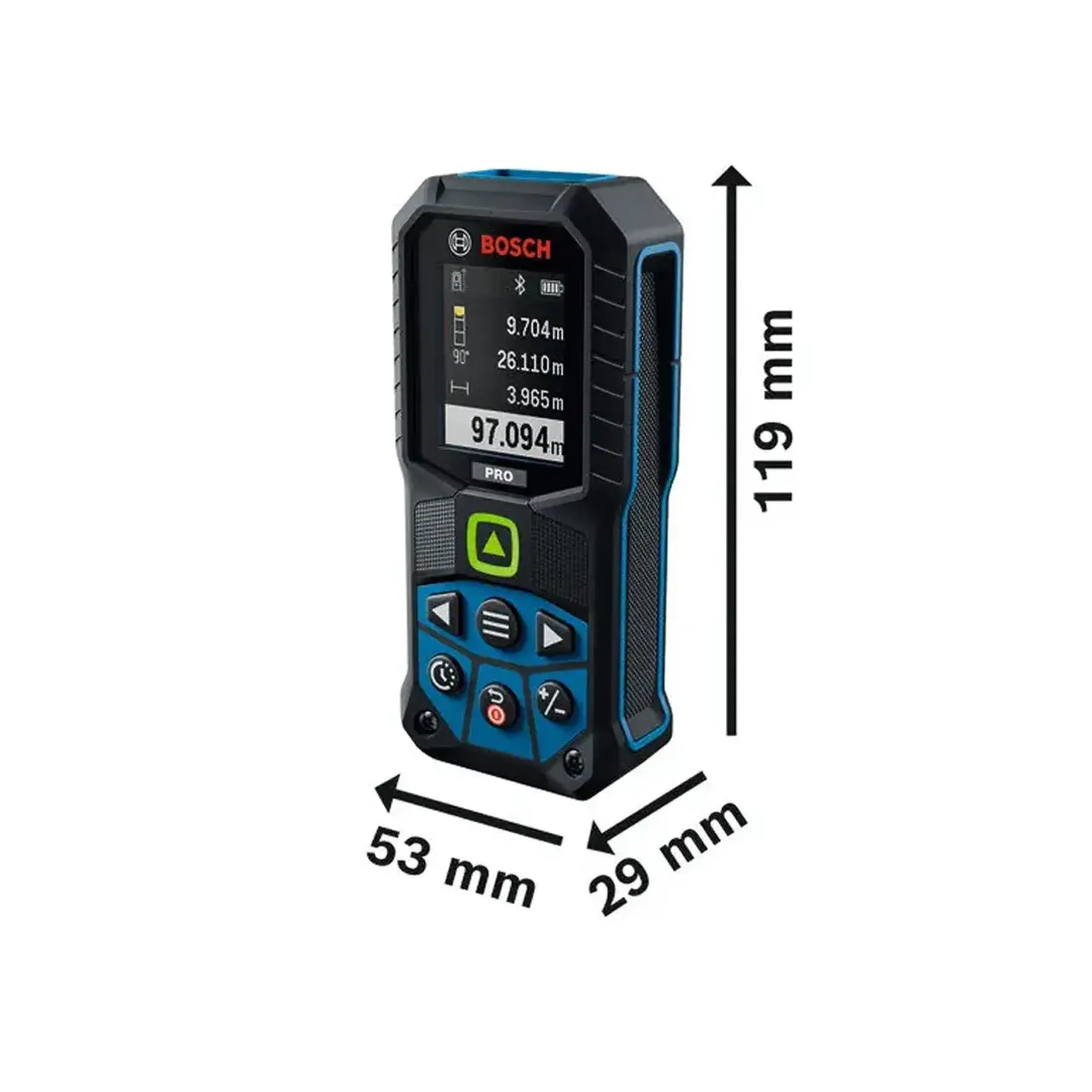 Telemetru cu laser GLM100-36CG IP65 Verde 0.05 - 100 m Bosch