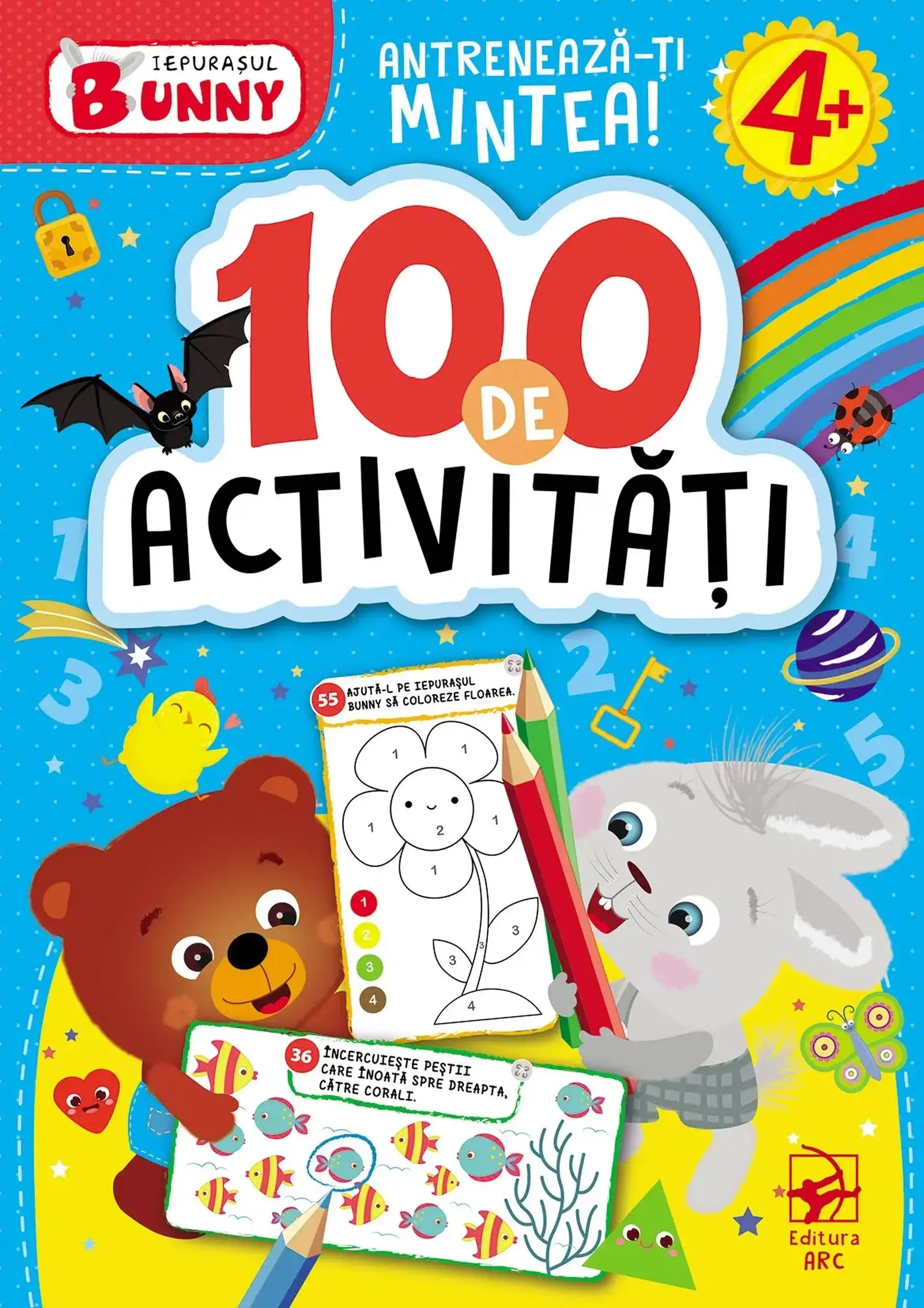 Iepurasul Bunny. Antreneaza-ti mintea! 100 de activitati 4+