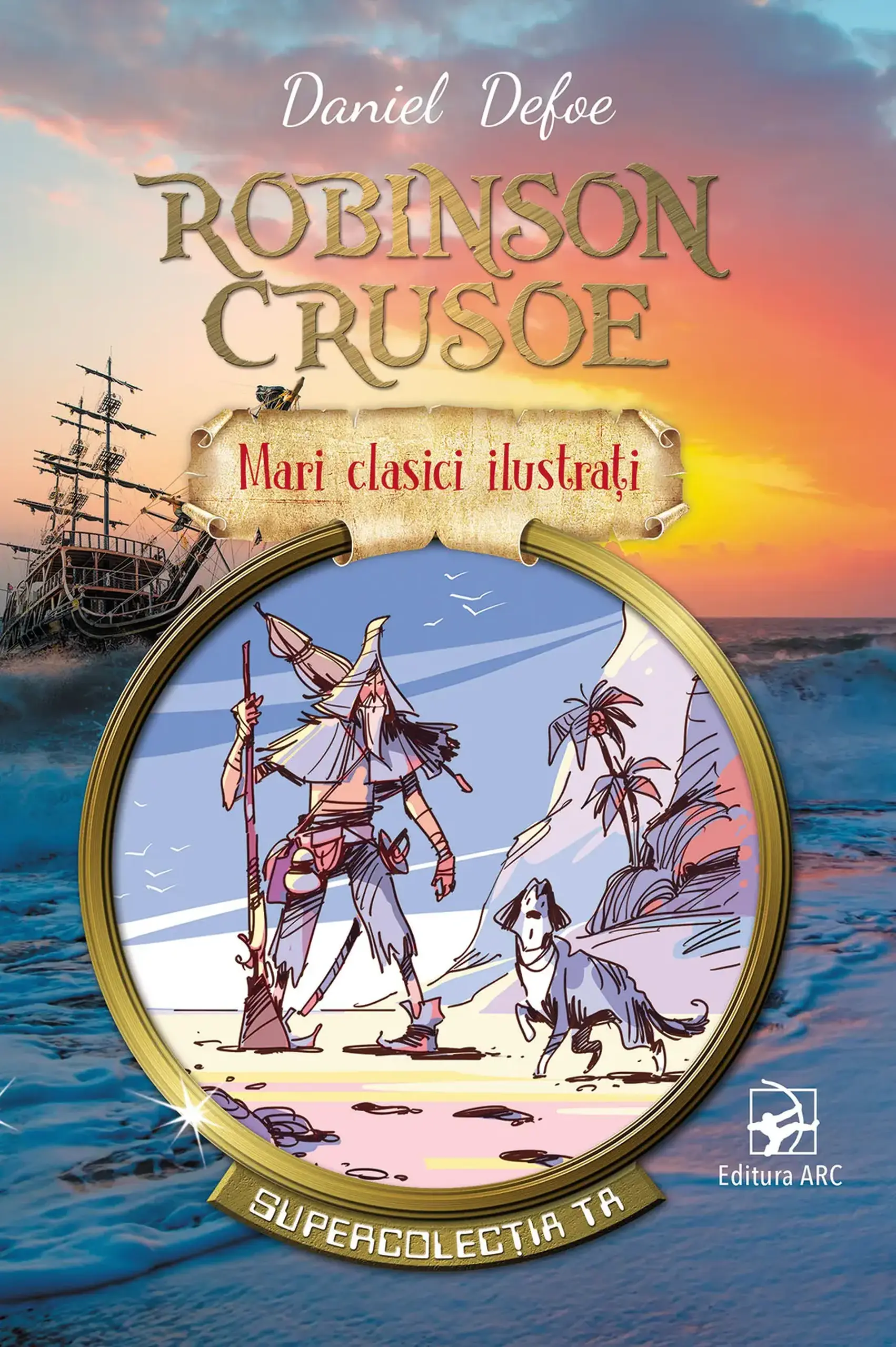 Mari clasici ilustrati. Robinson Crusoe | Daniel Defoe