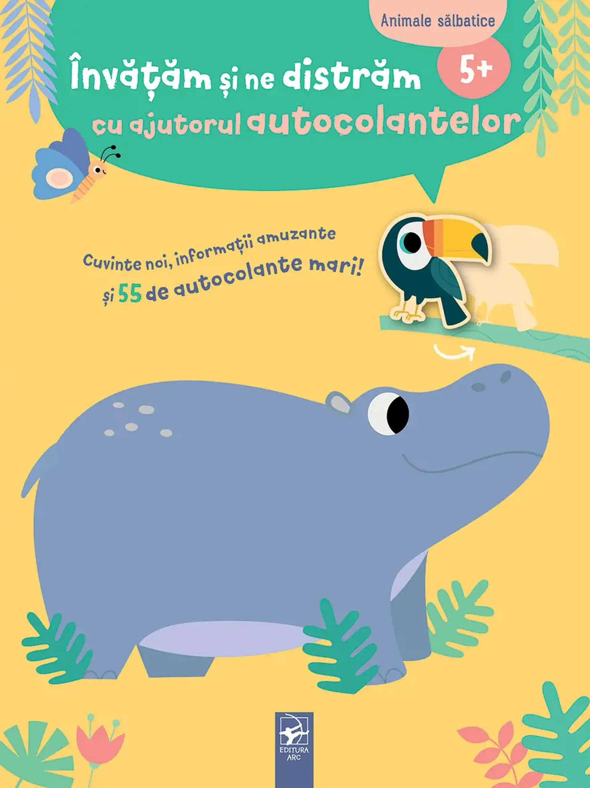 Invatam si ne distram cu ajutorul autocolantelor. Animale salbatice