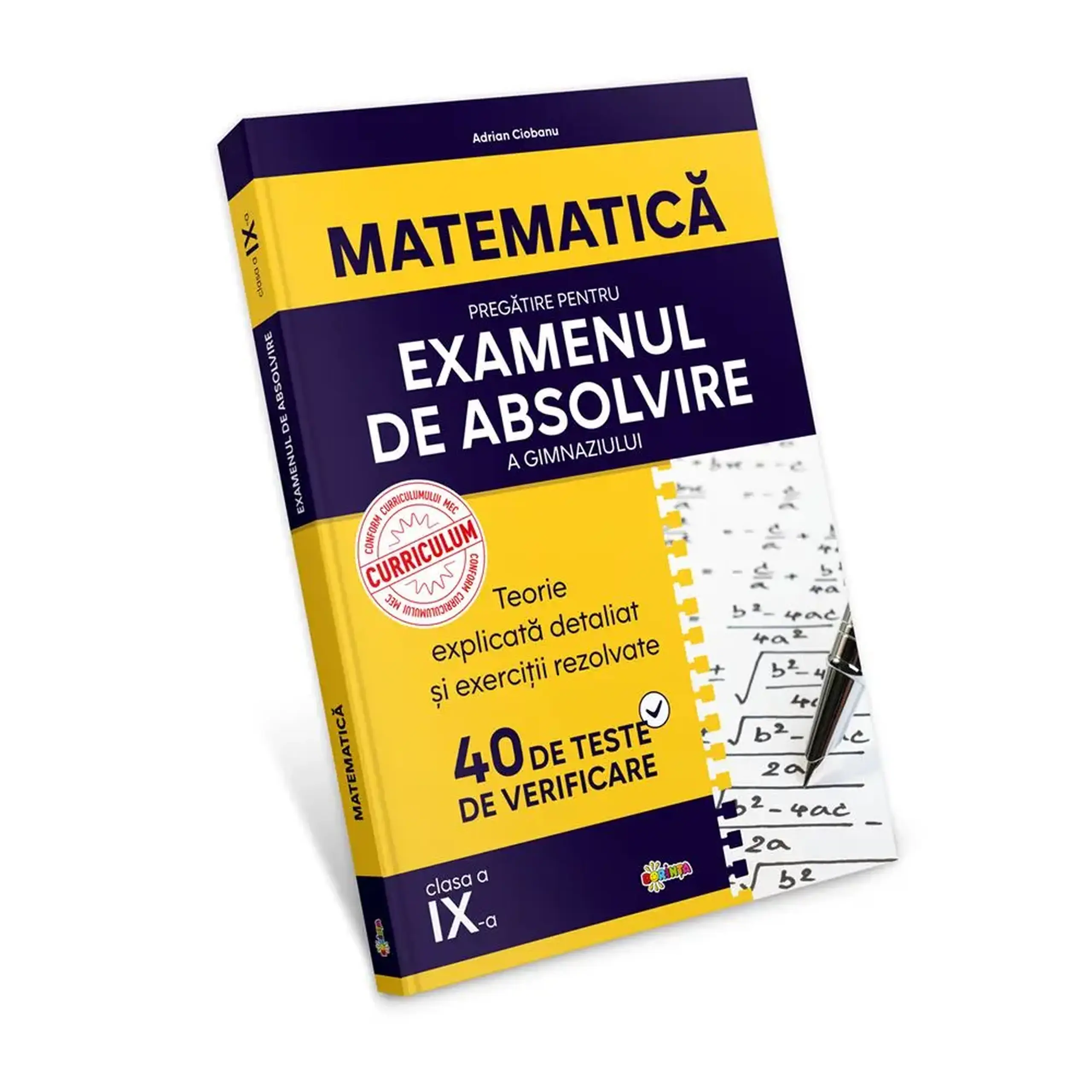 Matematica cl.9. Pregatire pentru examenul de absolvire a gimnaziului | Adrian Ciobanu