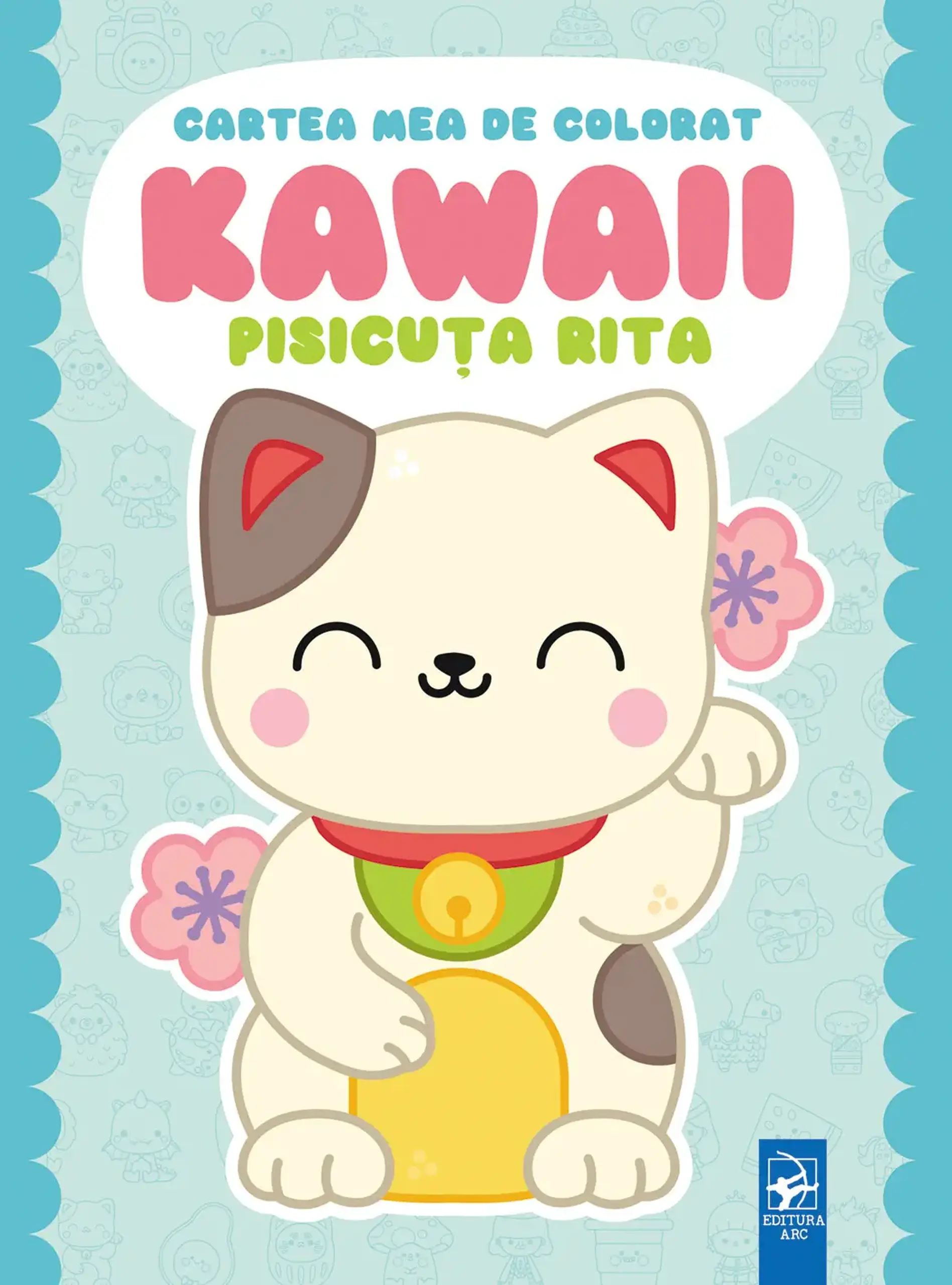 Cartea mea de colorat Kawai. Pisicuta Rita